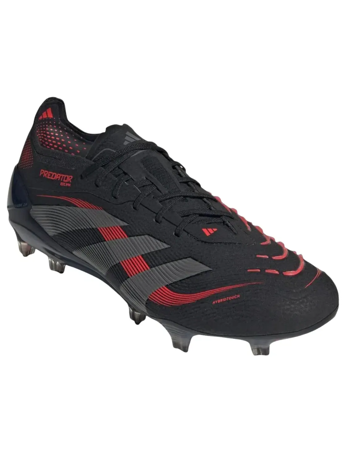 Кроссовки Adidas Predator Elite FG 'Core Black Grey Four Lucid Red' ID3878 — изображение 3 из 5, черный