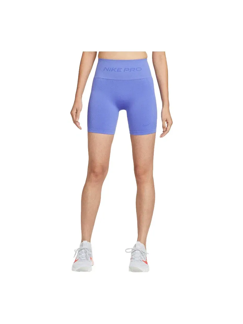 Велосипедные шорты Nike Pro Seamless Dri-Fit с высокой талией, 5 дюймов — 1