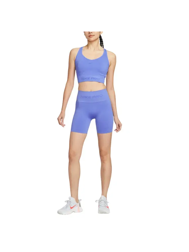 Велосипедные шорты Nike Pro Seamless Dri-Fit с высокой талией, 5 дюймов — 3