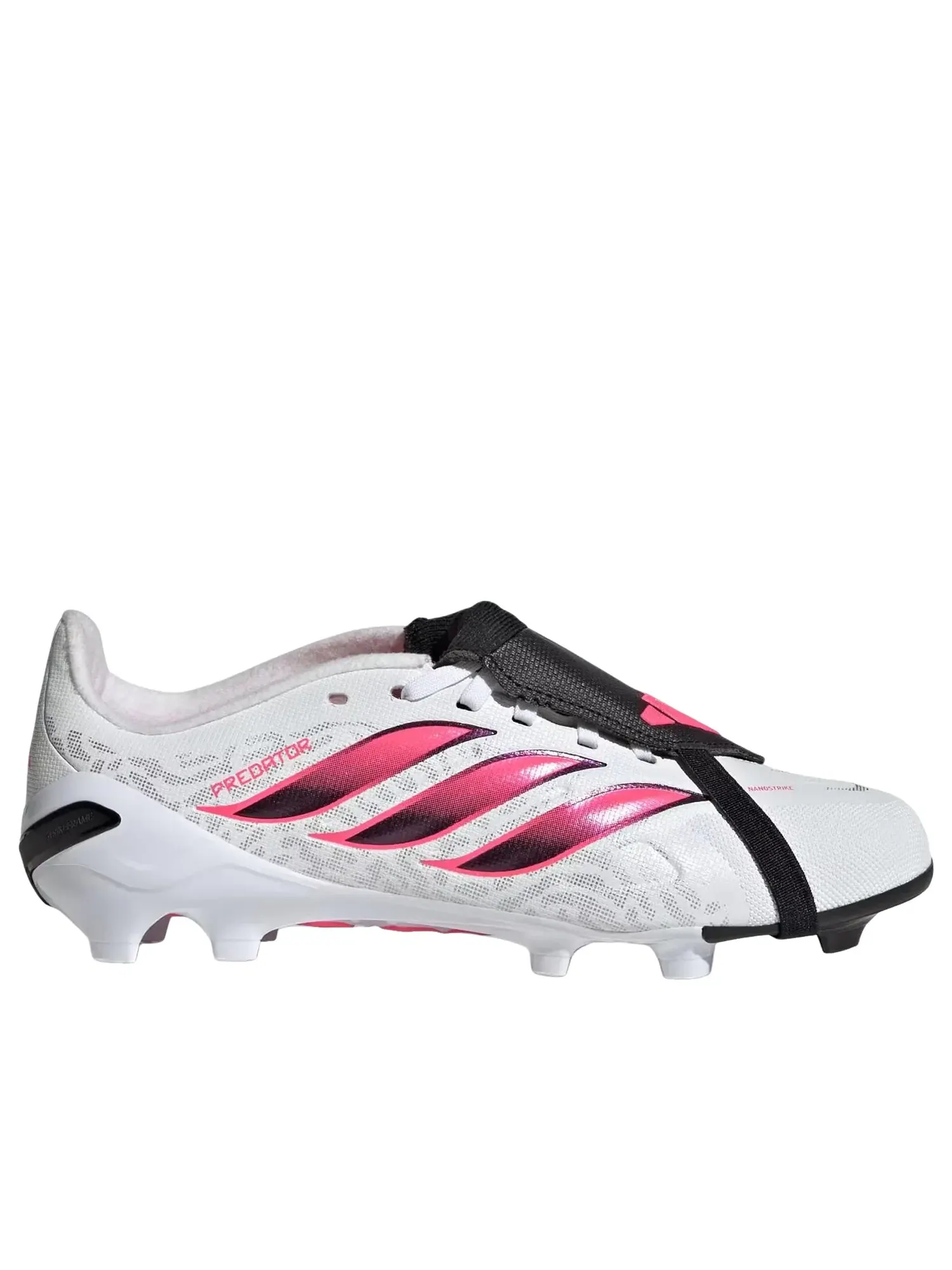 Детские бутсы для футбола с шнуровкой Predator League Fold-Over Tongue Adidas — изображение 2 из 5, белый