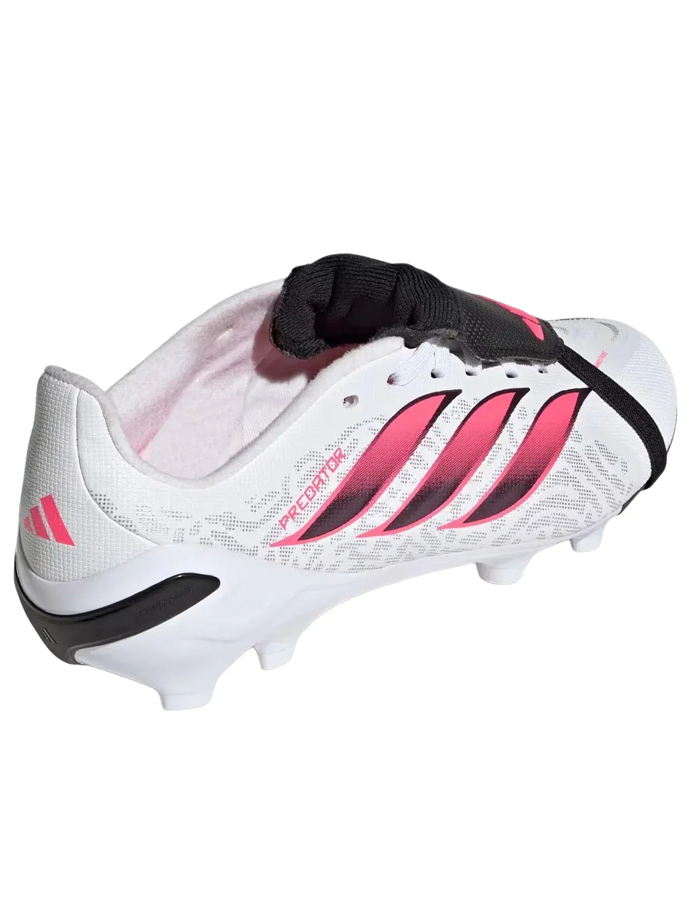 Детские бутсы для футбола с шнуровкой Predator League Fold-Over Tongue Adidas — изображение 4 из 5, белый