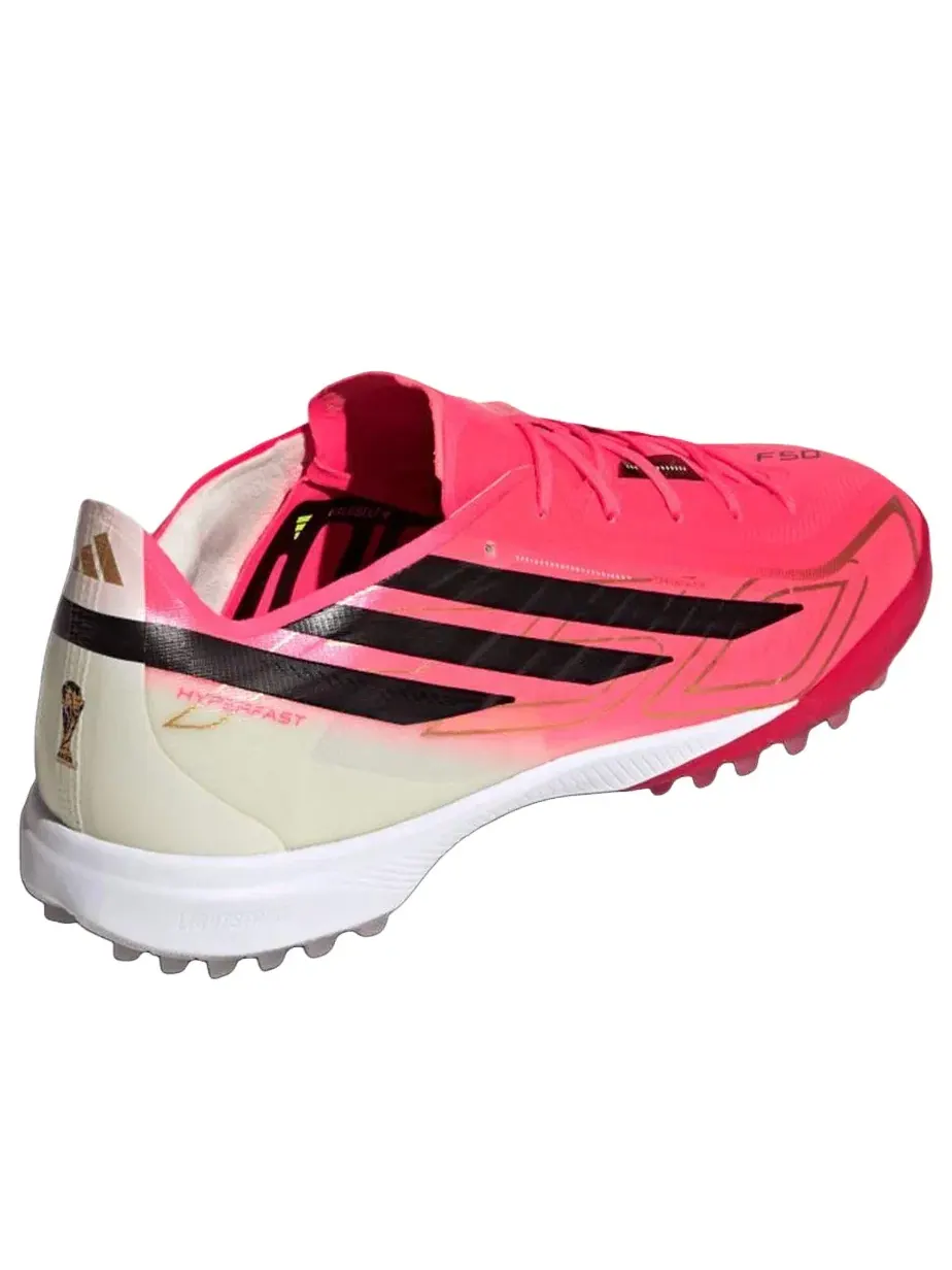 Мужские бутсы с шнуровкой F50 Solar Turbo Black Gold Metallic Adidas — изображение 3 из 5, красный