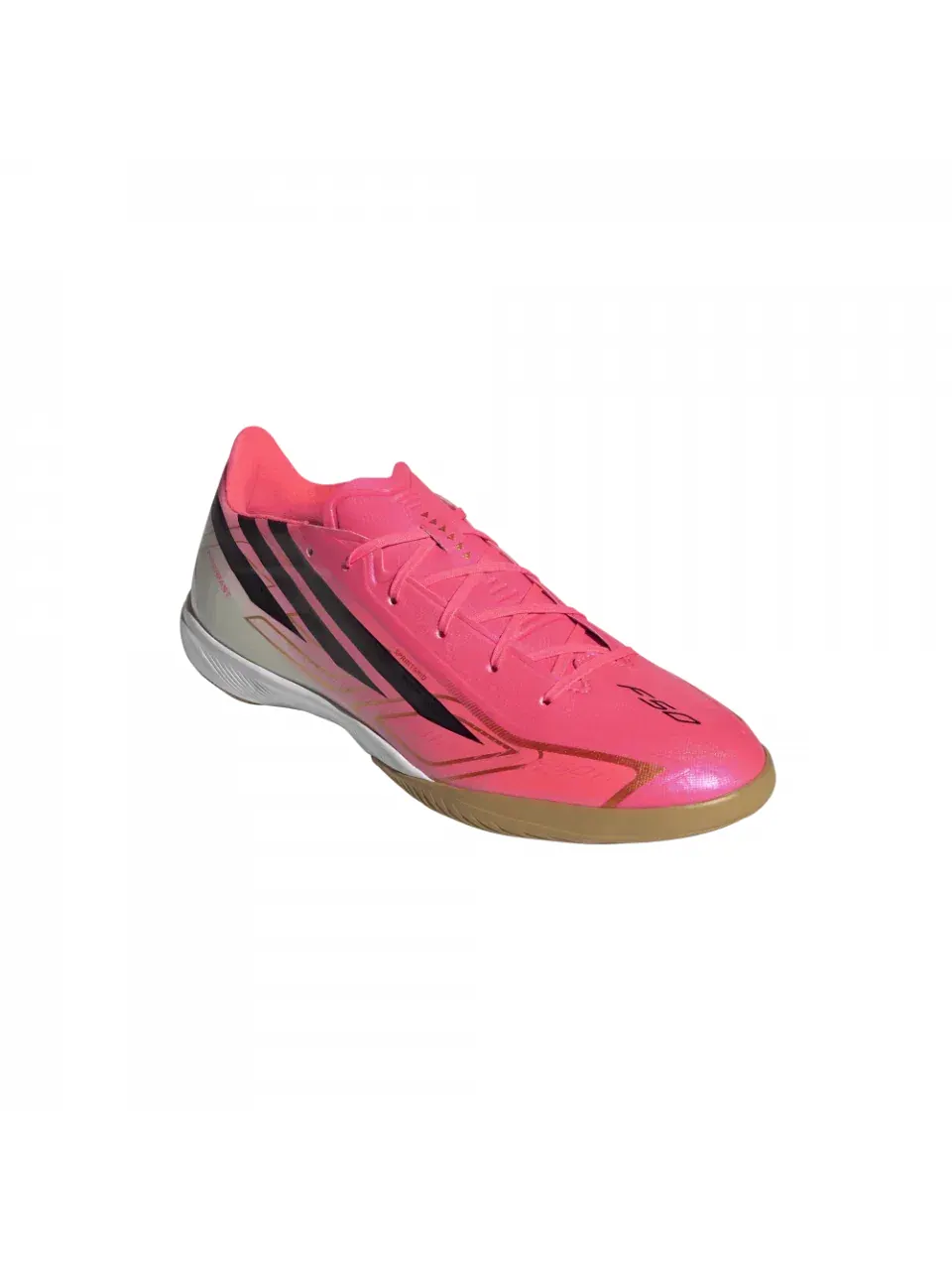 Мужские футбольные бутсы с шнуровкой модель F50 Hyperfast League IC Adidas — изображение 2 из 6, розовый