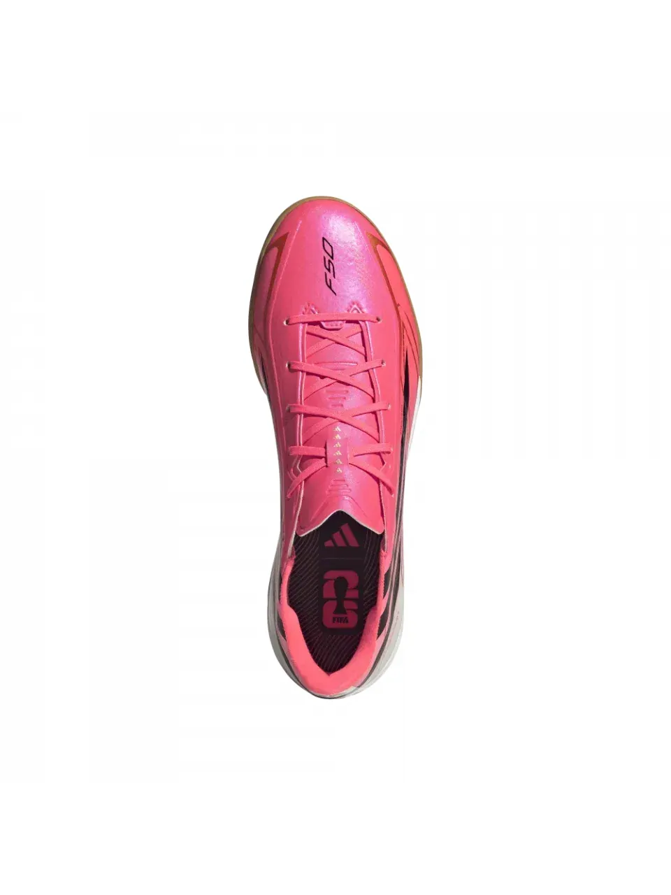 Мужские футбольные бутсы с шнуровкой модель F50 Hyperfast League IC Adidas — изображение 4 из 6, розовый