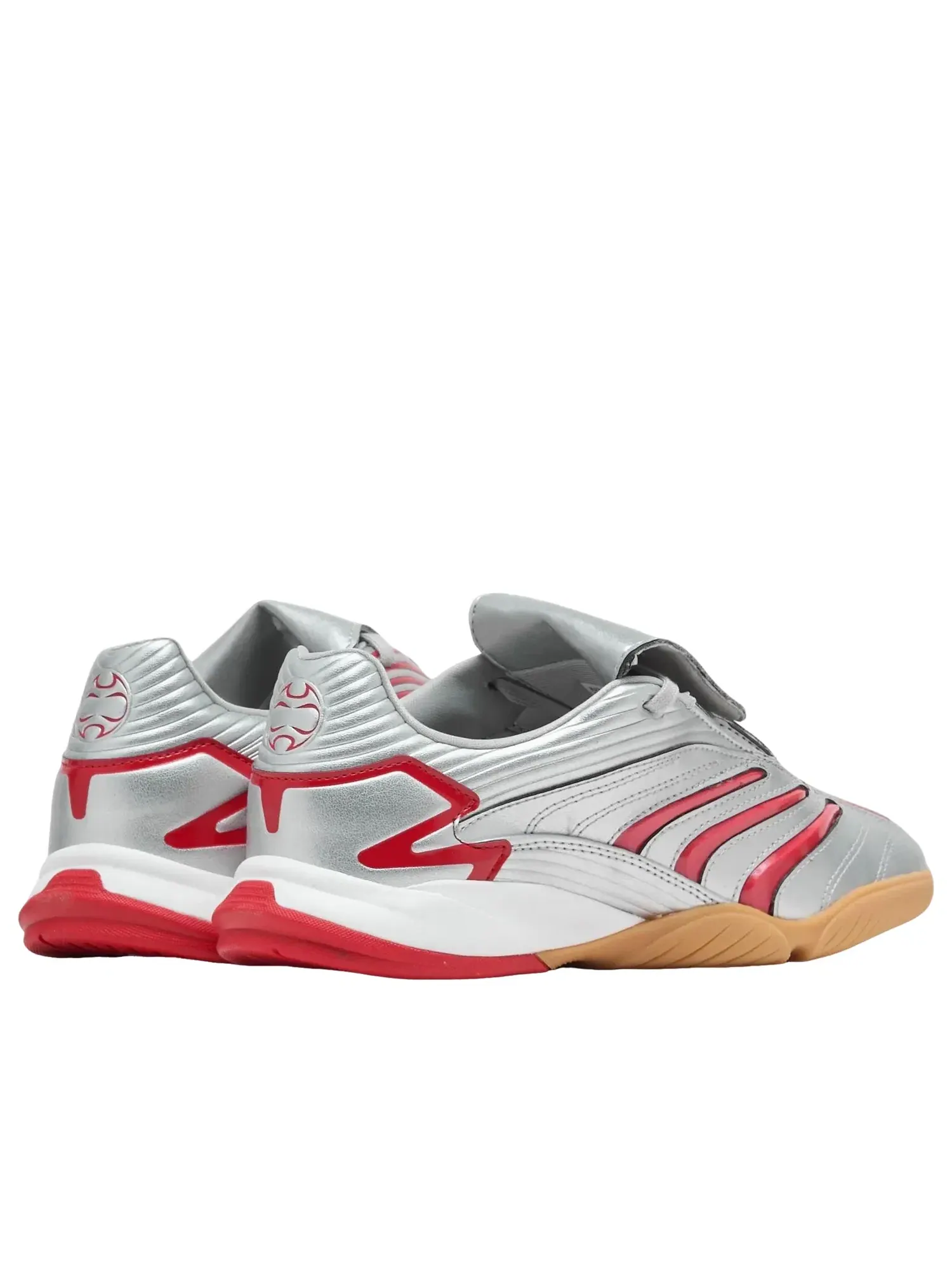 Кроссовки Adidas Predator Sala 'Silver Metallic Scarlet Grey' IH6780 — изображение 3 из 6, серебряный