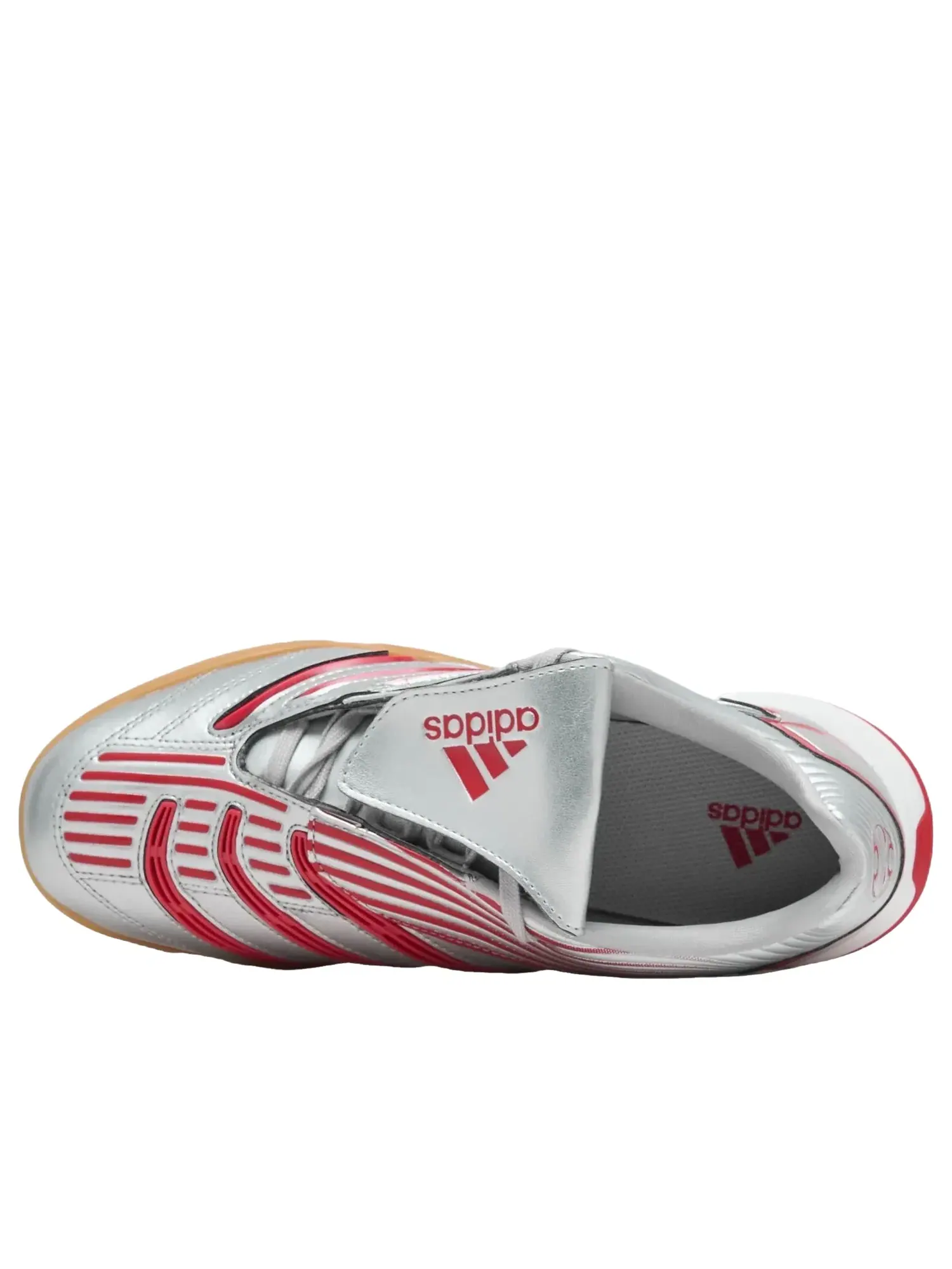 Кроссовки Adidas Predator Sala 'Silver Metallic Scarlet Grey' IH6780 — изображение 4 из 6, серебряный