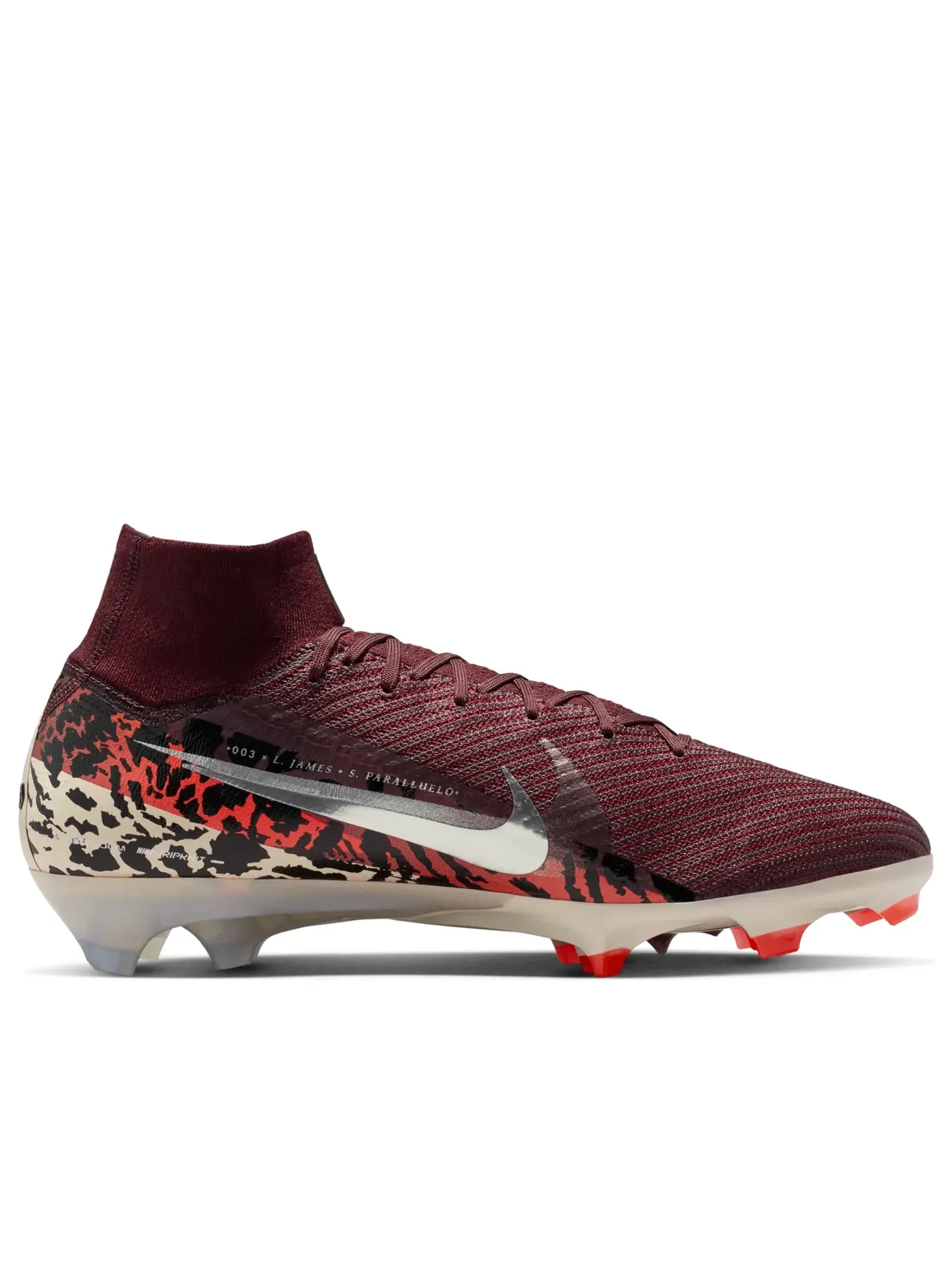 Футбольные бутсы Nike Mercurial Superfly 10 Elite FG 'United 003 Pack' — изображение 2 из 7, бордовый