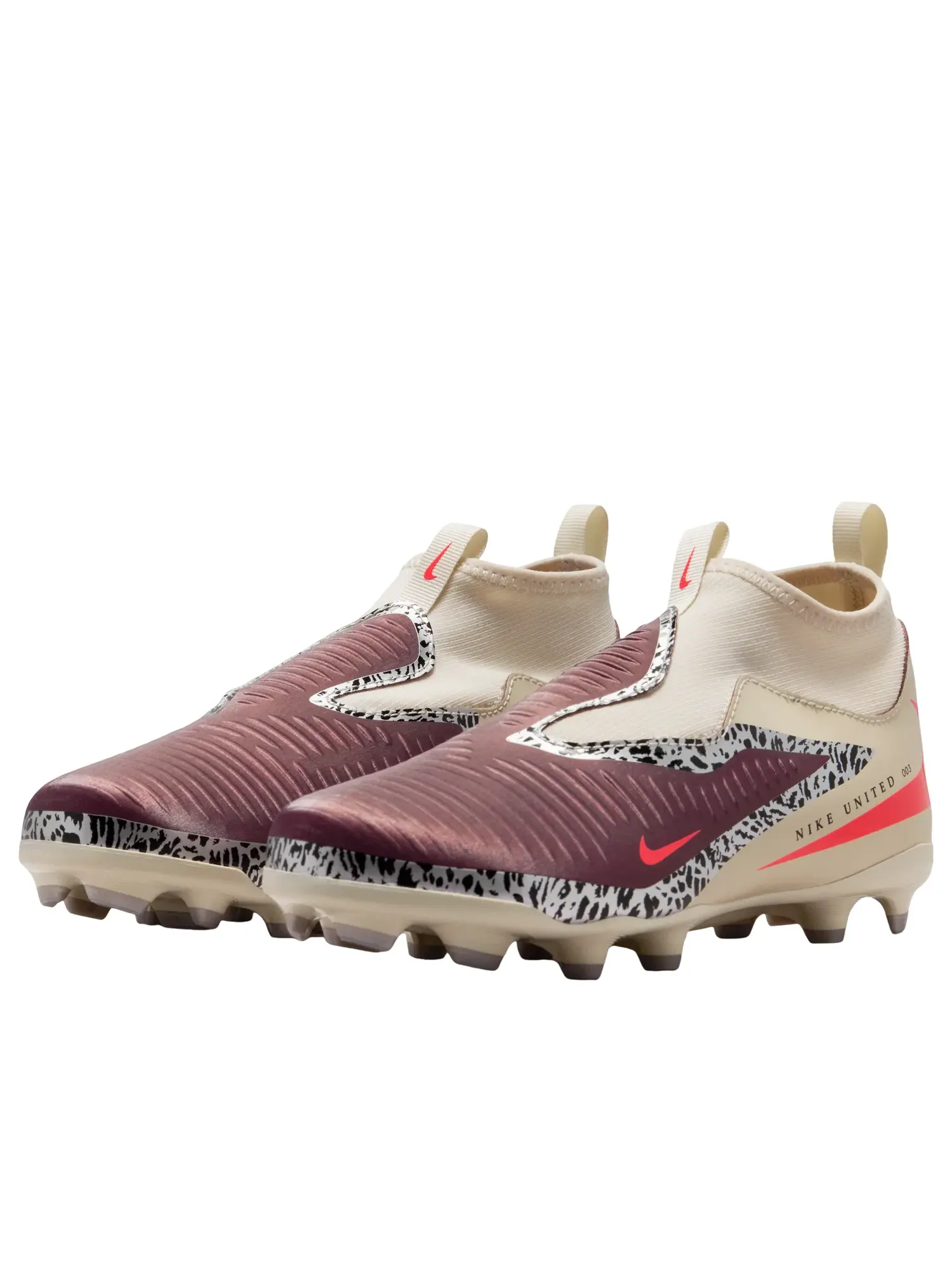 Кроссовки Nike United Jr. Phantom 6 High Academy 'Burgundy Crush Fossil' IO8481-661 — изображение 4 из 6, бордовый
