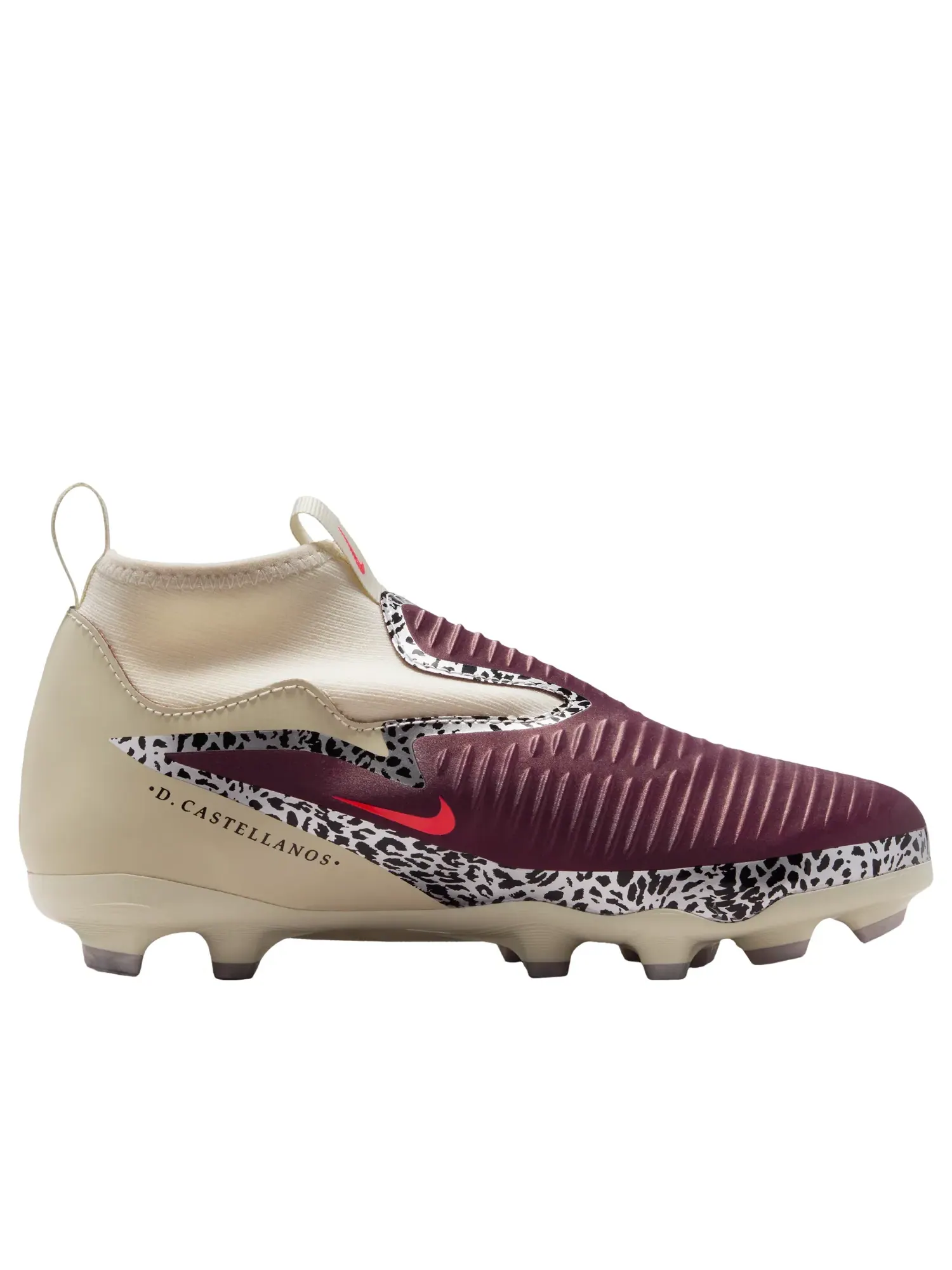 Кроссовки Nike United Jr. Phantom 6 High Academy 'Burgundy Crush Fossil' IO8481-661 — изображение 6 из 6, бордовый