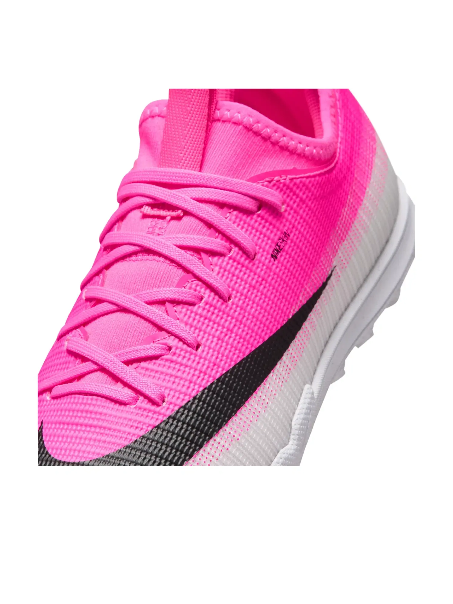 Детские бутсы для футбола с шнуровкой Mercurial Vapor 17 Academy TF Nike — изображение 6 из 7, розовый