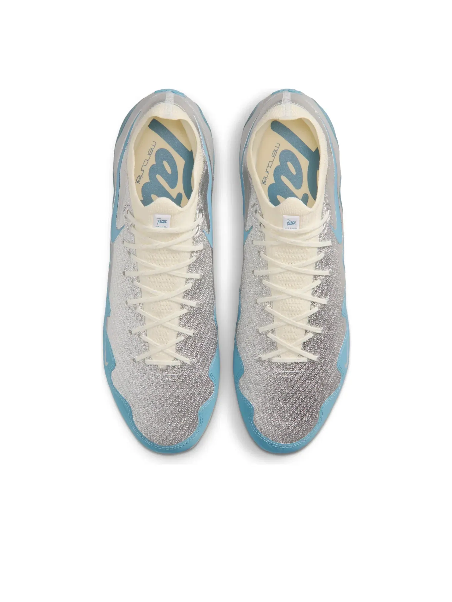 Кроссовки Nike x Patta Mercurial Zoom Vapor 16 Elite FG SE 'Noise Aqua Metallic Silver' IQ3365-002 — изображение 3 из 7