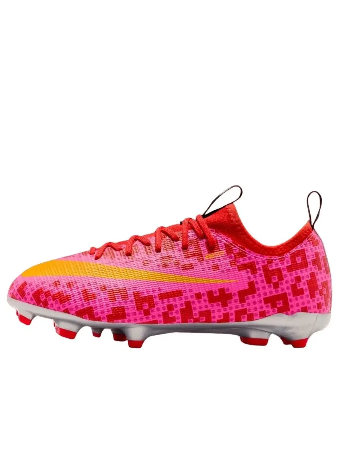 Детские кроссовки для футбола с шнуровкой Nike Mercurial Vapor Rush Red University Gold — изображение 1 из 4, красный
