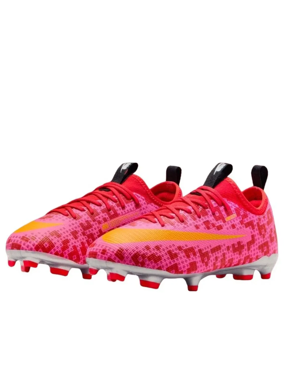 Детские кроссовки для футбола с шнуровкой Nike Mercurial Vapor Rush Red University Gold — изображение 2 из 4, красный