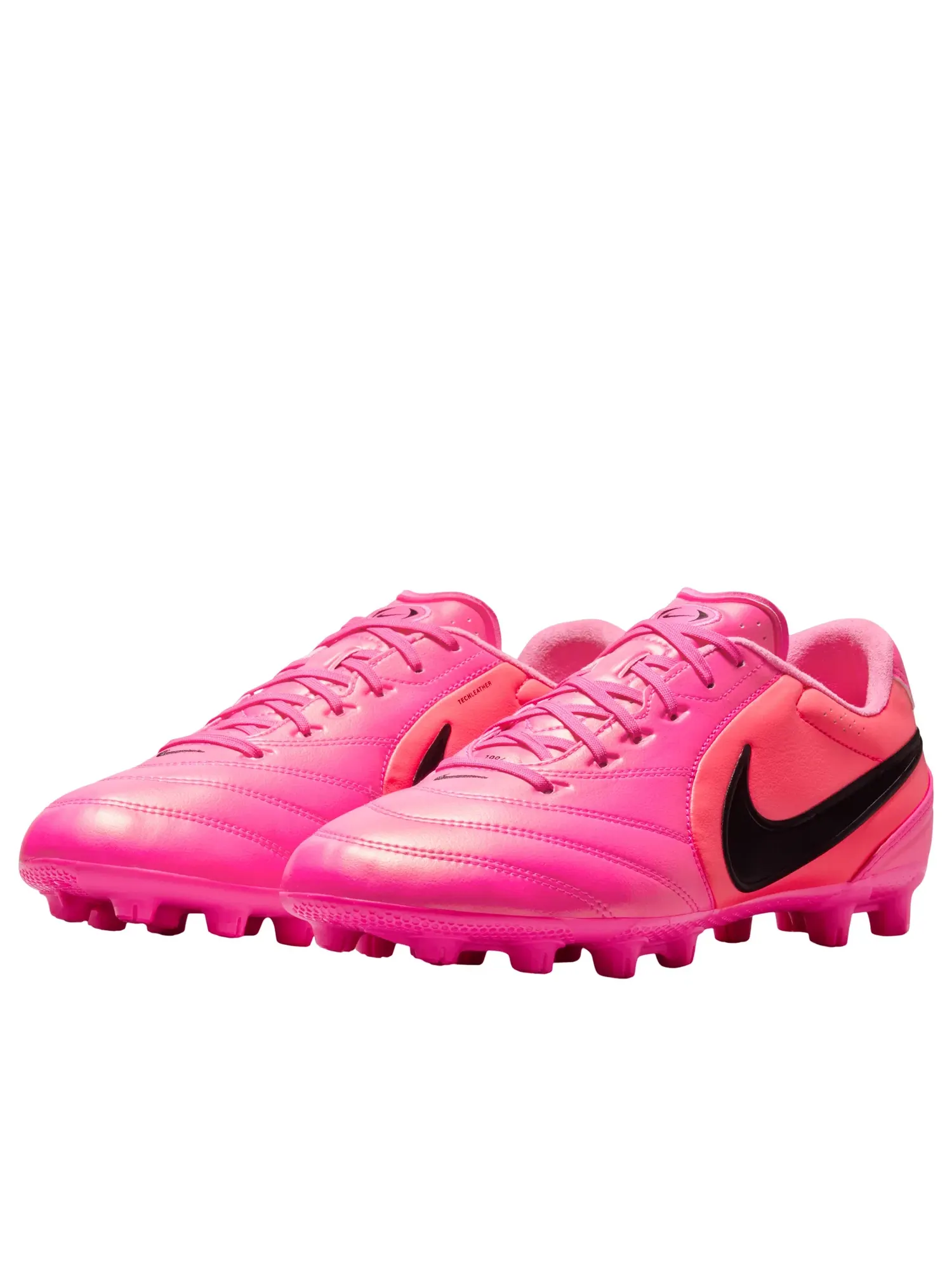 Мужские бутсы для футбола с кожаным верхом Nike Tiempo Ligera Pro HG — изображение 4 из 6, розовый