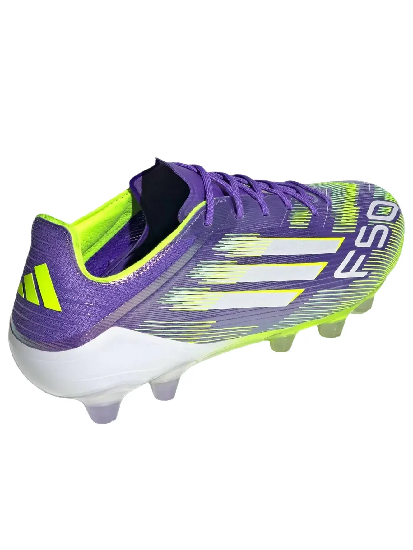 Кроссовки Adidas F50 Elite HG/AG 'Purple Rush Cloud White Lucid Lemon' JH7645 — изображение 4 из 6, фиолетовый
