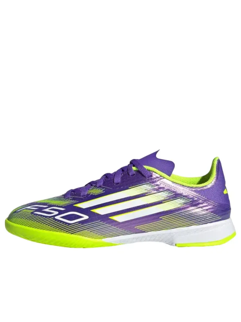 Кроссовки Adidas F50 League Indoor 'Purple Rush Cloud White Lucid Lemon' JH7750 — изображение 1 из 6, фиолетовый