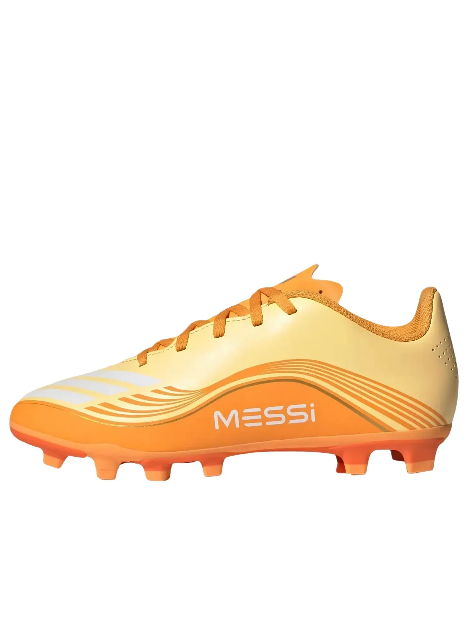 Кроссовки Adidas F50 Club FG/MG Messi Hora Dorada Pack 'Ice Tangerine Gold Metallic Pure Tangerine' JQ0951, оранжевый