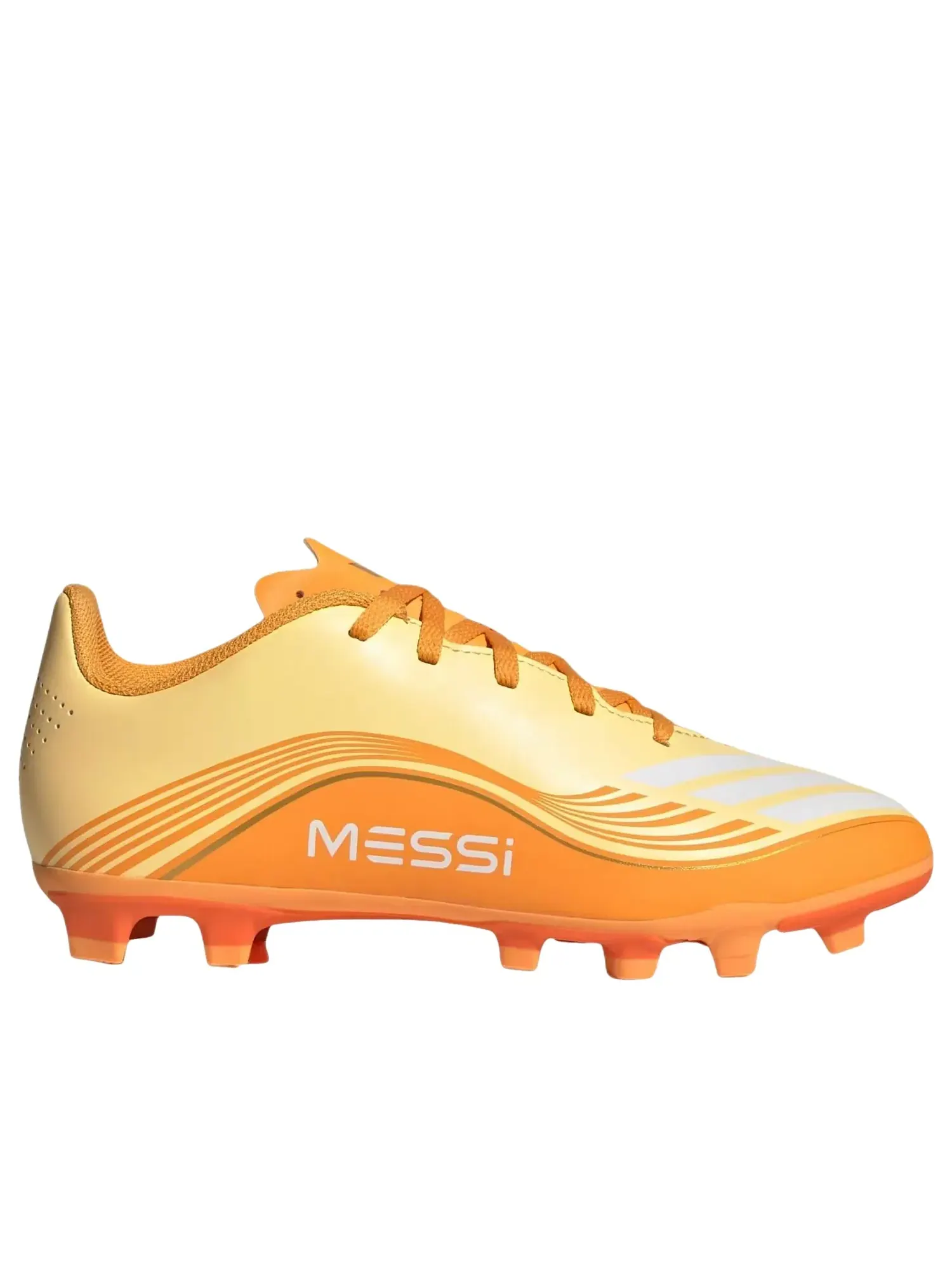 Кроссовки Adidas F50 Club FG/MG Messi Hora Dorada Pack 'Ice Tangerine Gold Metallic Pure Tangerine' JQ0951, оранжевый