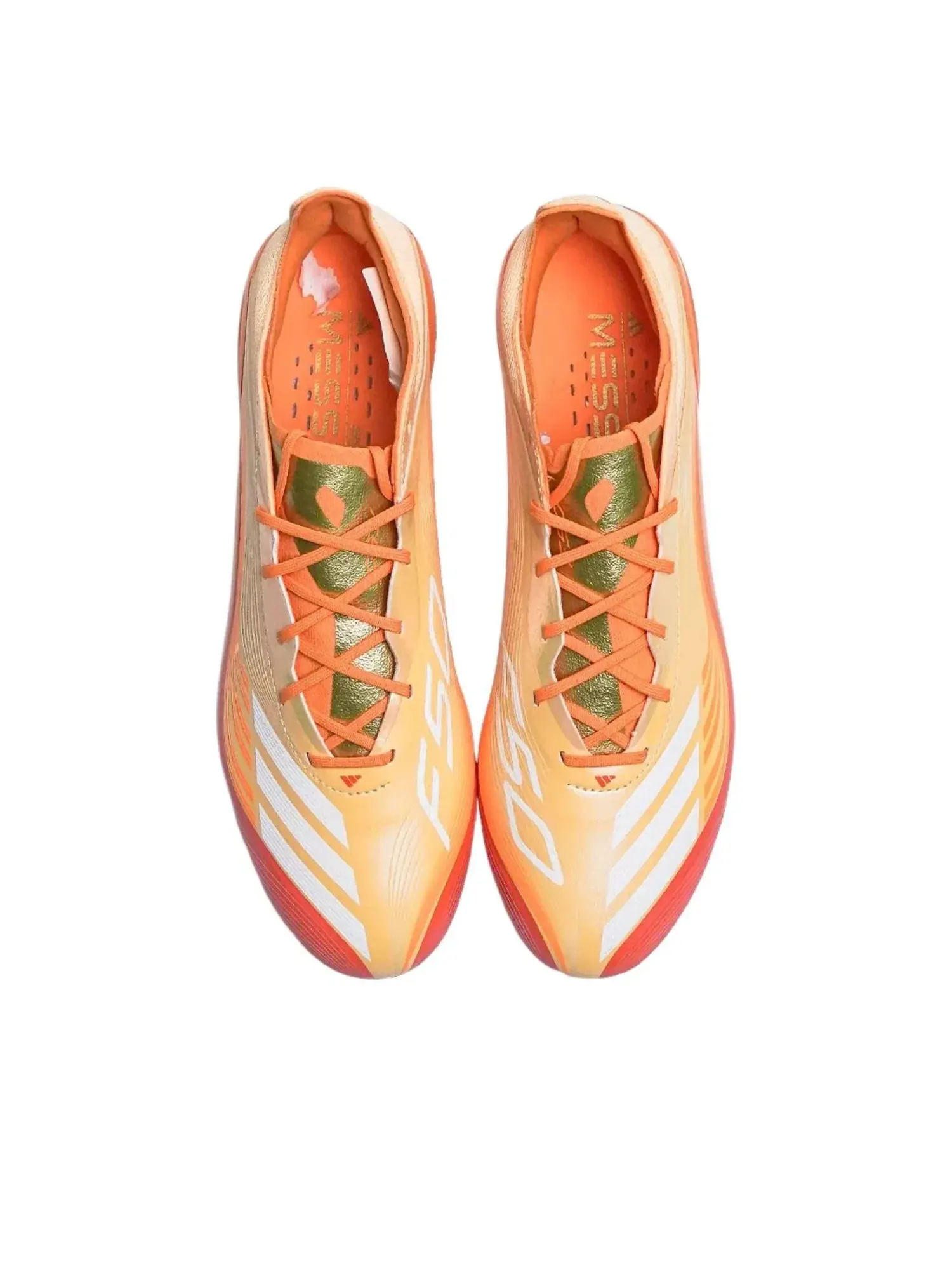 Кроссовки Adidas F50 Messi Elite FG 'Ice Tangerine Gold Metallic' JQ0952 — изображение 3 из 6, оранжевый