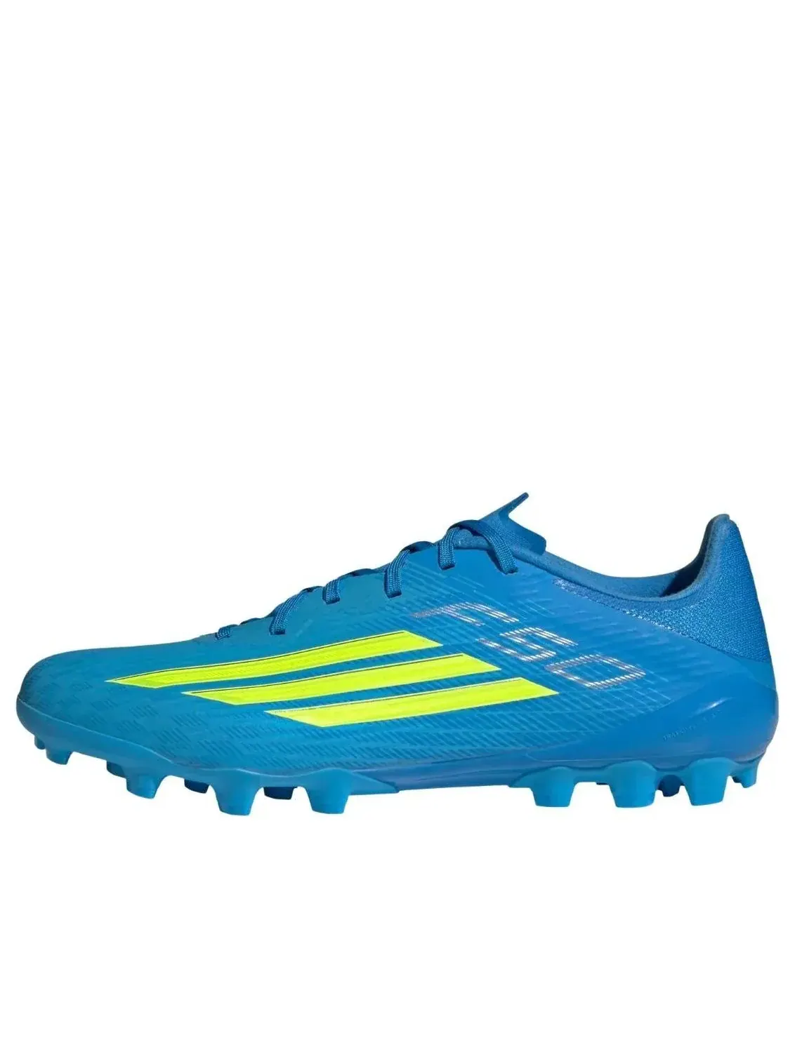 Бутсы футбольные Adidas F50 League AG 'Lucid Ray Blue Solar Yellow' — изображение 1 из 5, синий