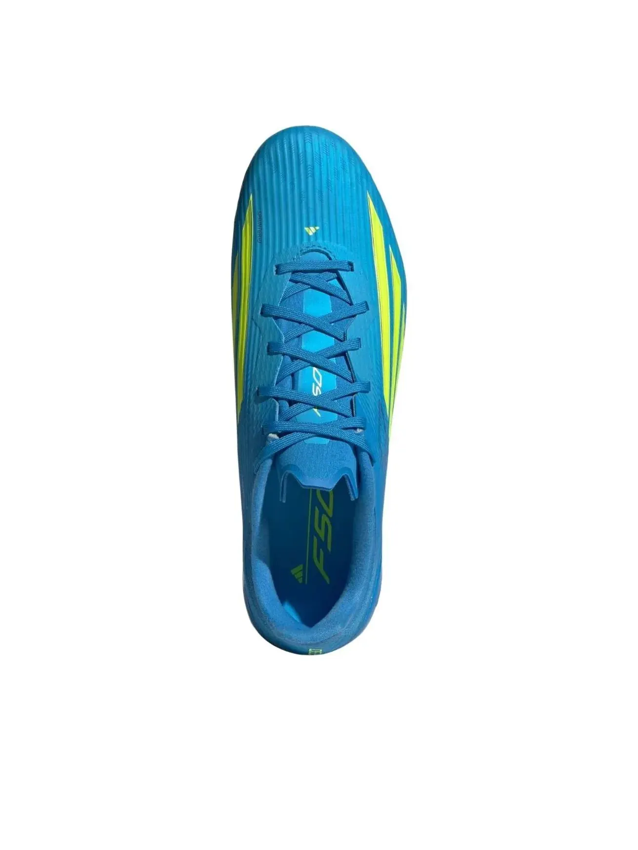 Бутсы футбольные Adidas F50 League AG 'Lucid Ray Blue Solar Yellow' — изображение 2 из 5, синий