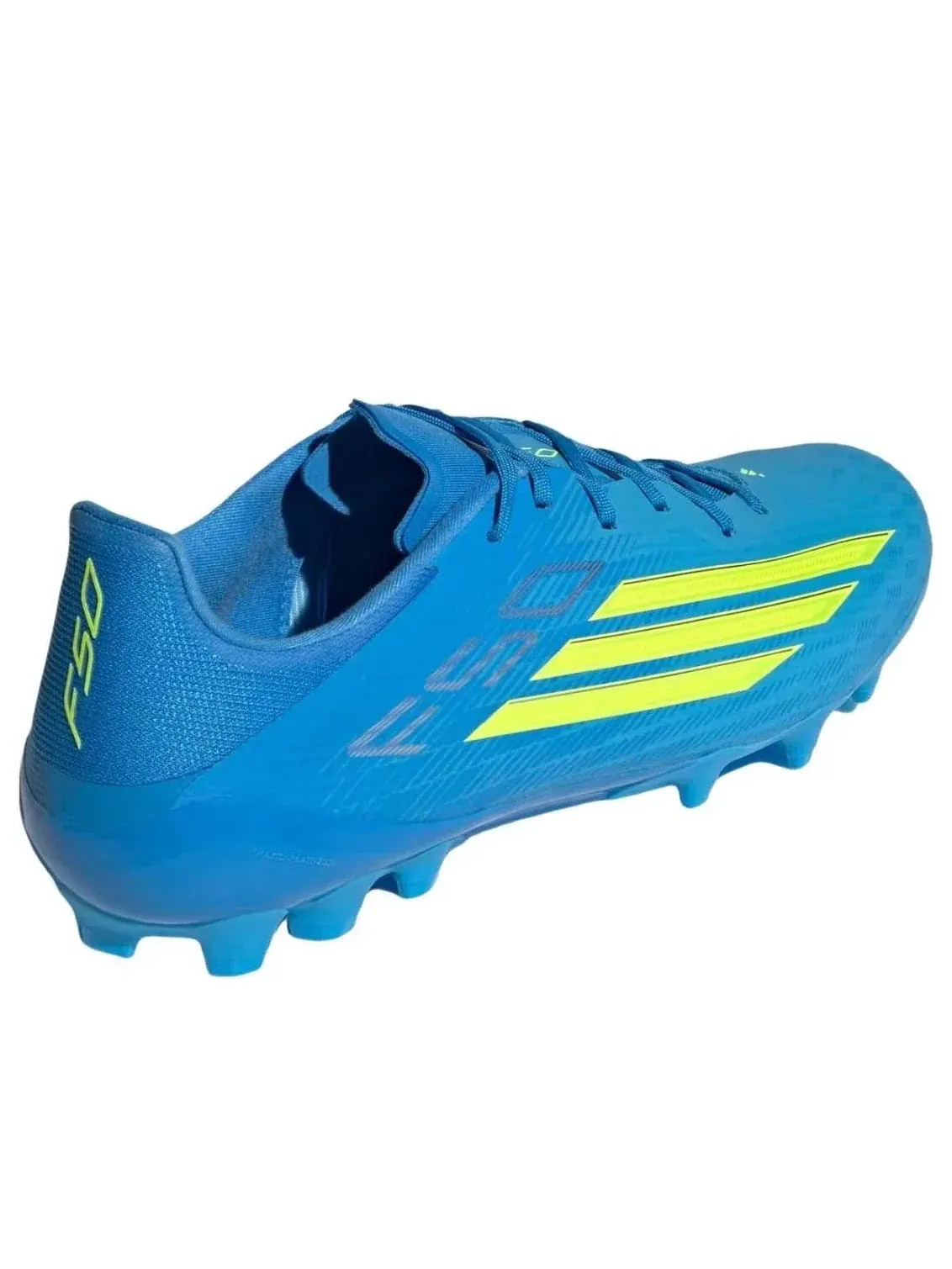 Бутсы футбольные Adidas F50 League AG 'Lucid Ray Blue Solar Yellow' — изображение 5 из 5, синий