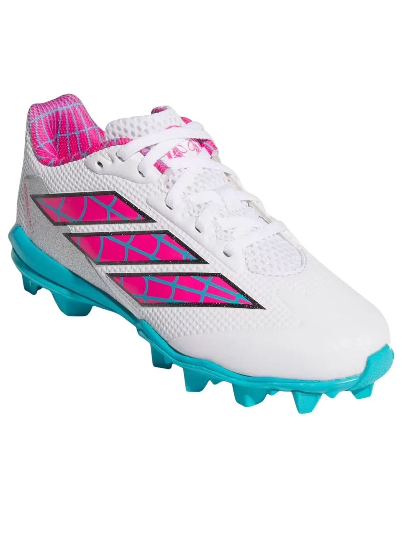 Детские футбольные бутсы с принтом Ghost Spider Adidas Adizero — изображение 2 из 6, белый