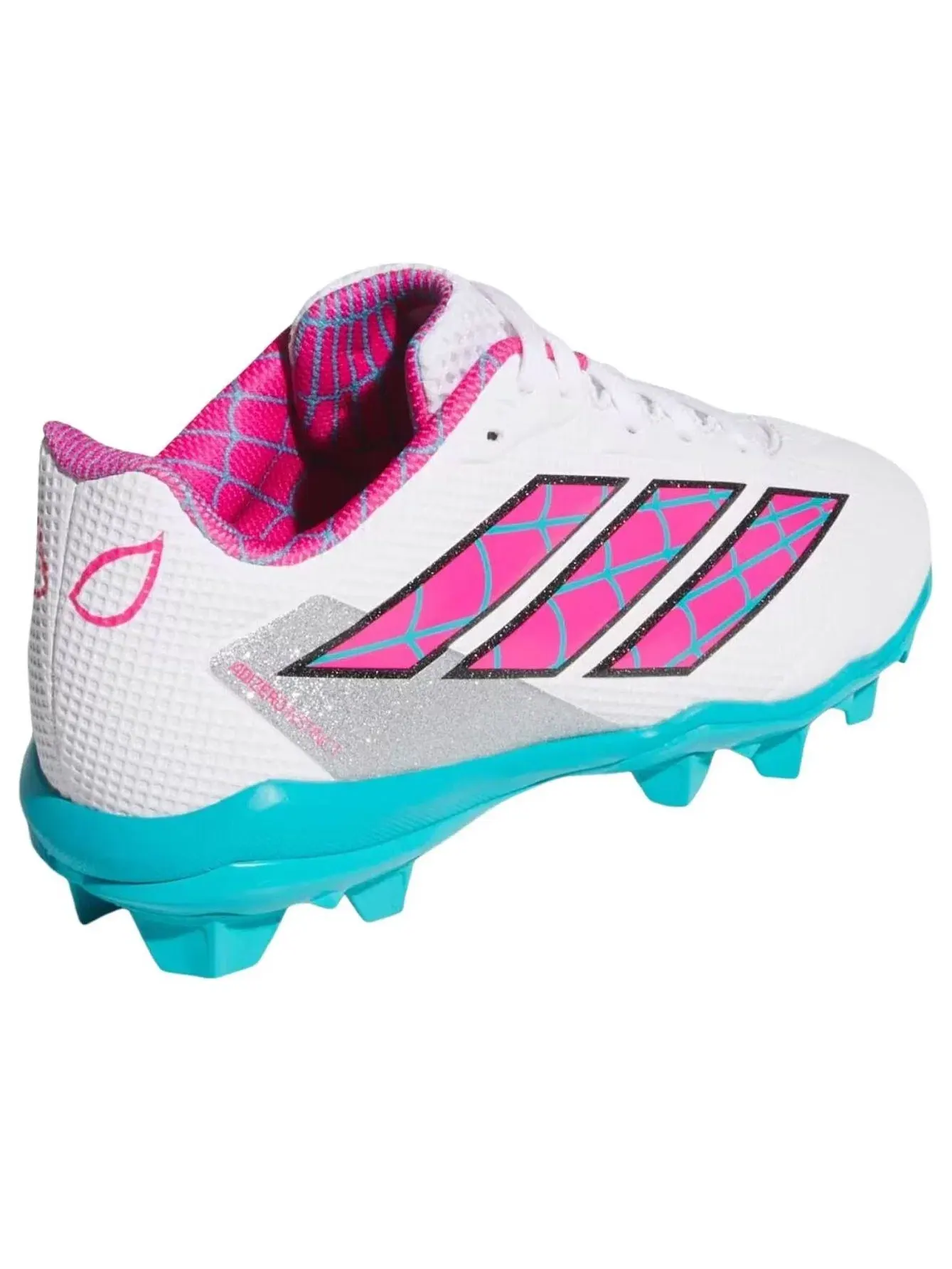 Детские футбольные бутсы с принтом Ghost Spider Adidas Adizero — изображение 3 из 6, белый