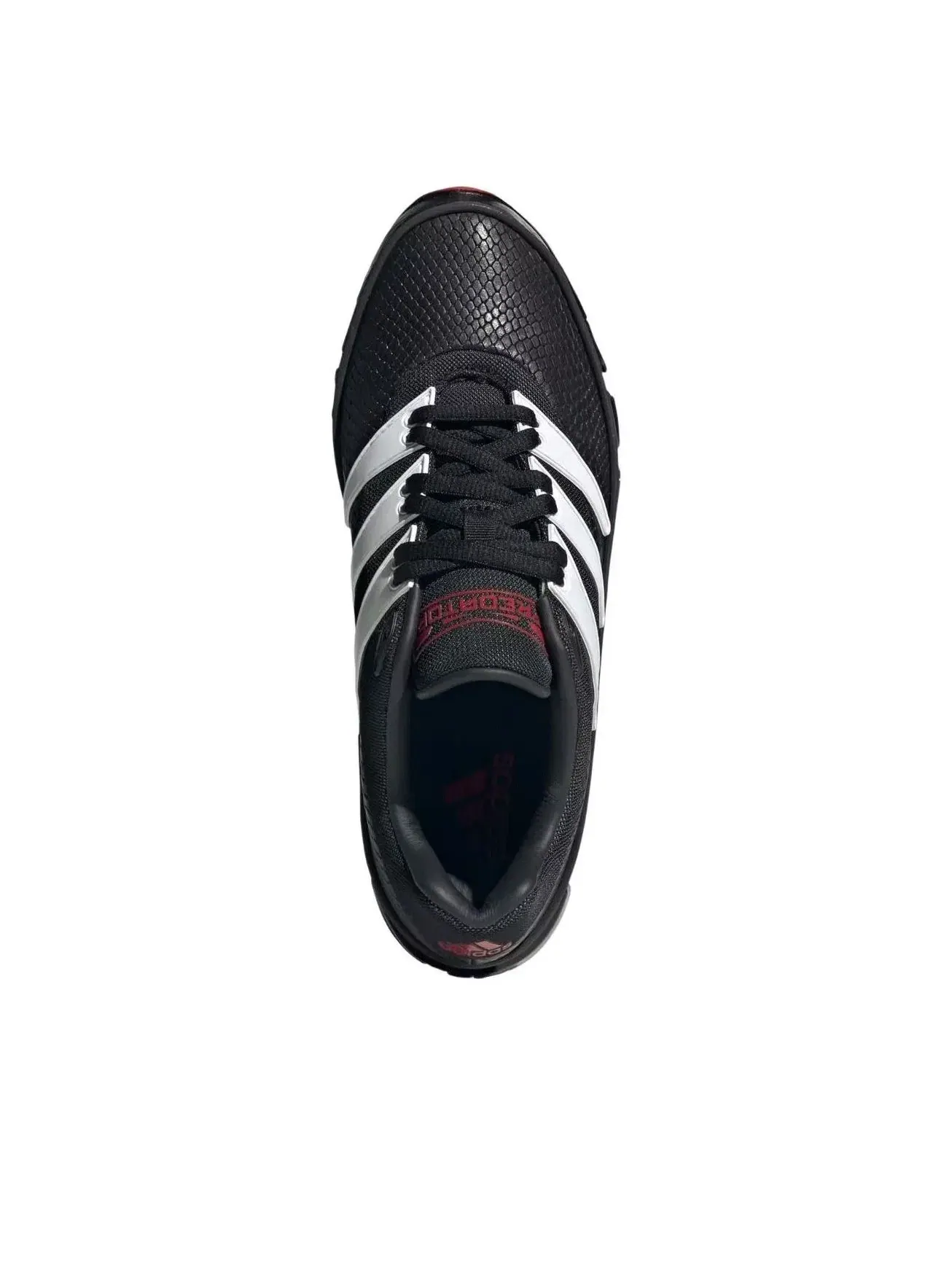 Мужские бутсы для футбола с шнуровкой Predator Black White Scarlet Adidas — изображение 2 из 5, черный