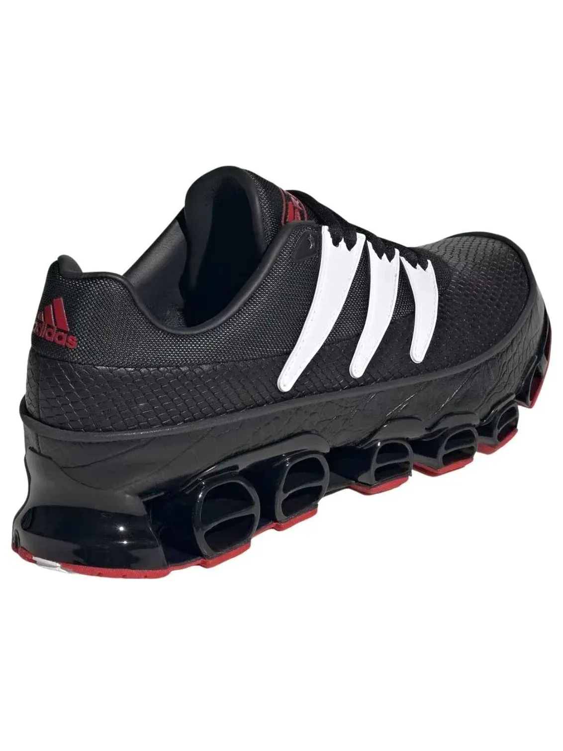 Мужские бутсы для футбола с шнуровкой Predator Black White Scarlet Adidas — изображение 5 из 5, черный