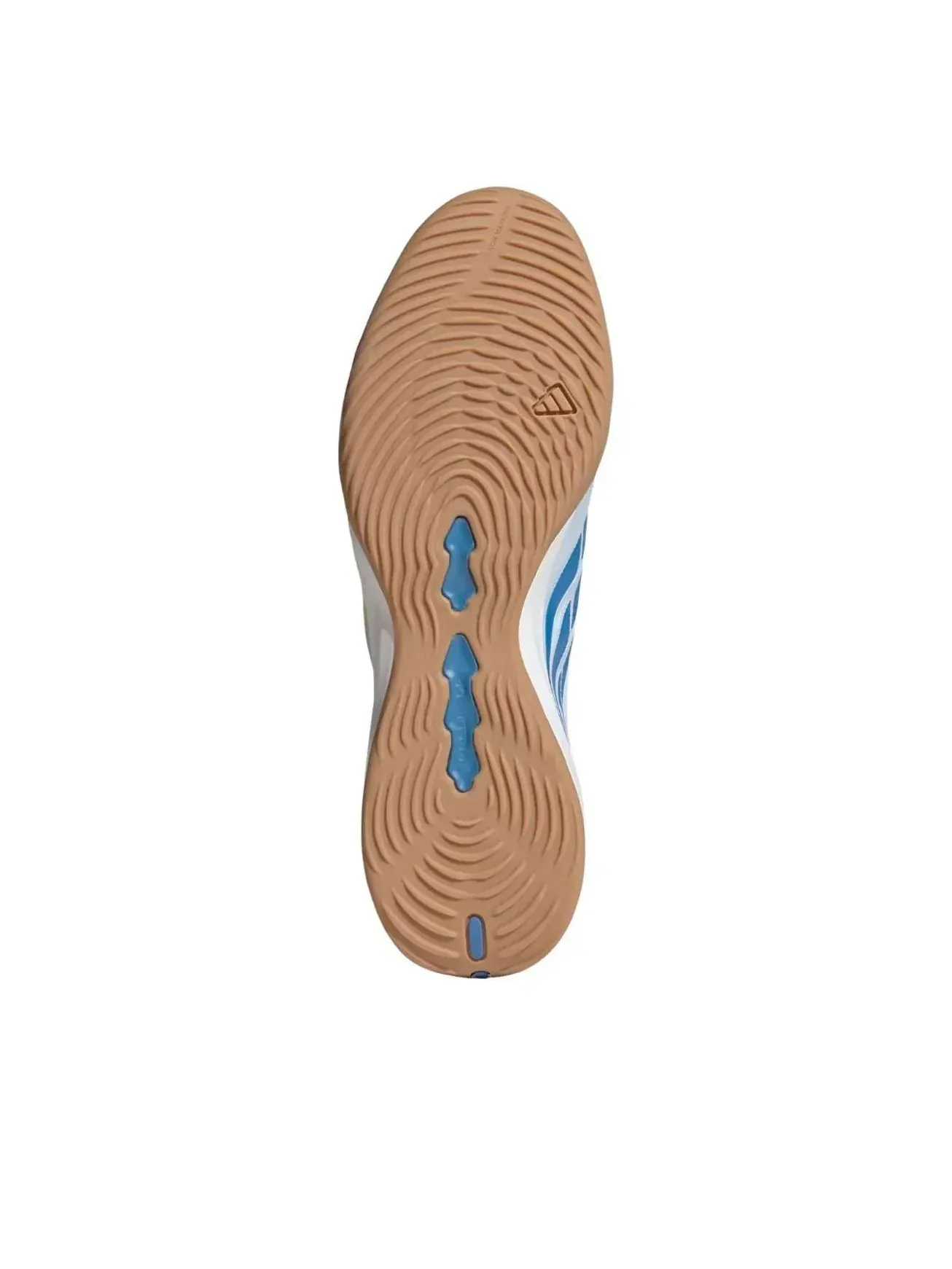 Бутсы футбольные Adidas Predator League Fold-Over Tongue IC 'Crystal Sky Ray Blue Solar Yellow' — изображение 3 из 5, синий