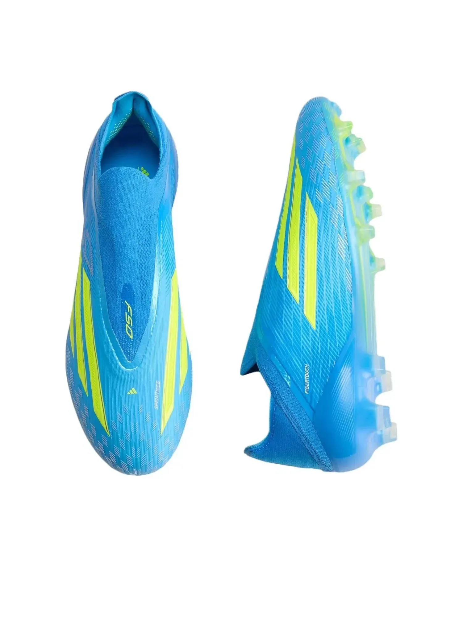 Футбольные бутсы Adidas F50 Elite Laceless FG 'Lucid Ray Blue' JR6461 — изображение 4 из 4, синий