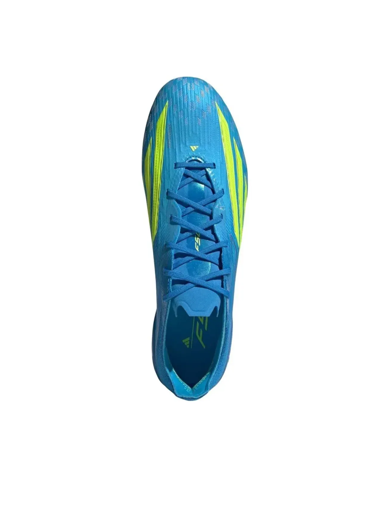 Бутсы футбольные Adidas F50 Elite AG 'Lucid Ray Blue Solar Yellow' — изображение 2 из 5, синий