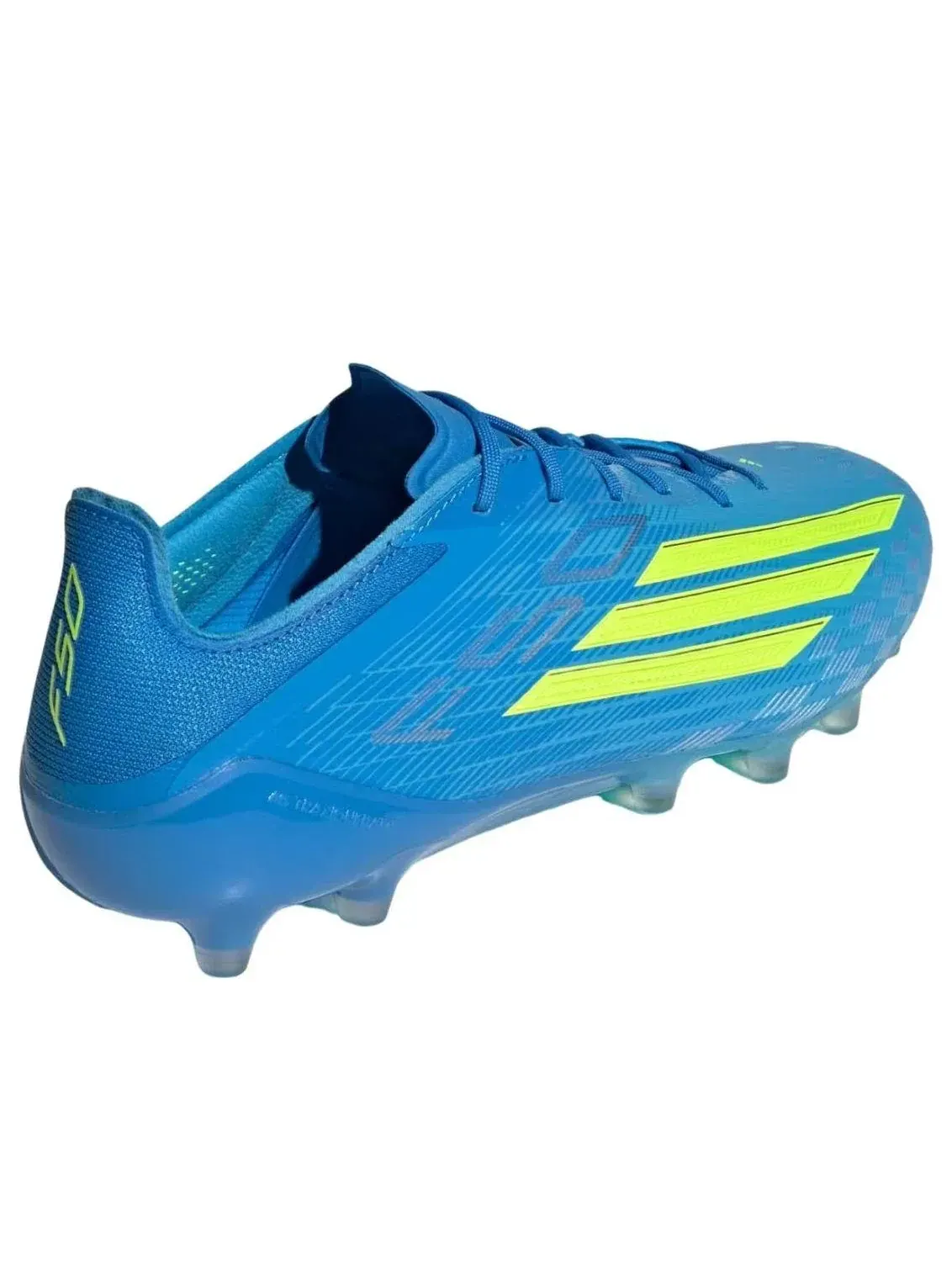 Бутсы футбольные Adidas F50 Elite AG 'Lucid Ray Blue Solar Yellow' — изображение 5 из 5, синий