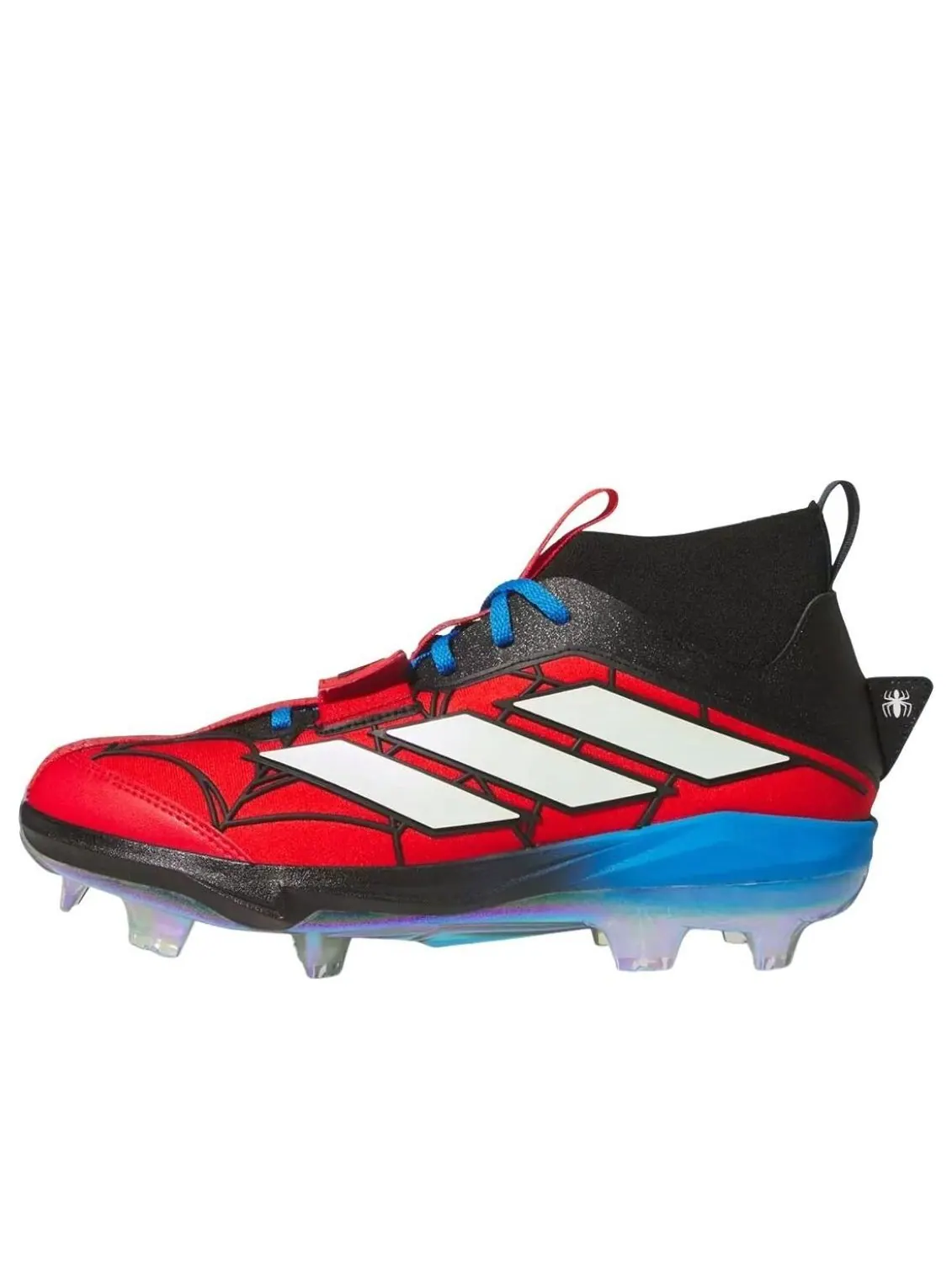 Бейсбольные бутсы Adidas x Marvel x Spider-Man adiZero Edge+ TPU — изображение 1 из 6, красный/синий/белый