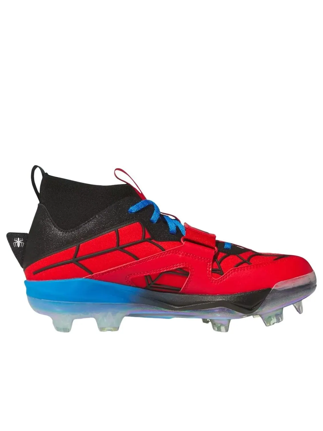 Бейсбольные бутсы Adidas x Marvel x Spider-Man adiZero Edge+ TPU — изображение 2 из 6, красный/синий/белый