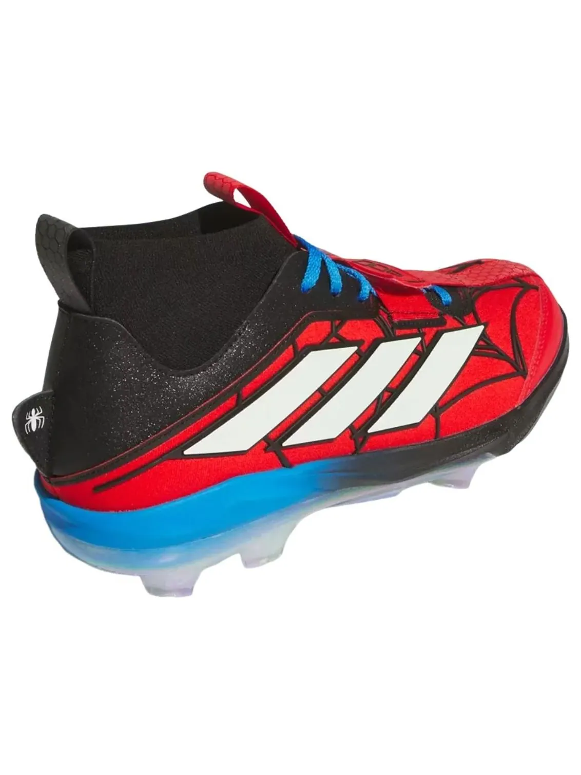 Бейсбольные бутсы Adidas x Marvel x Spider-Man adiZero Edge+ TPU — изображение 4 из 6, красный/синий/белый