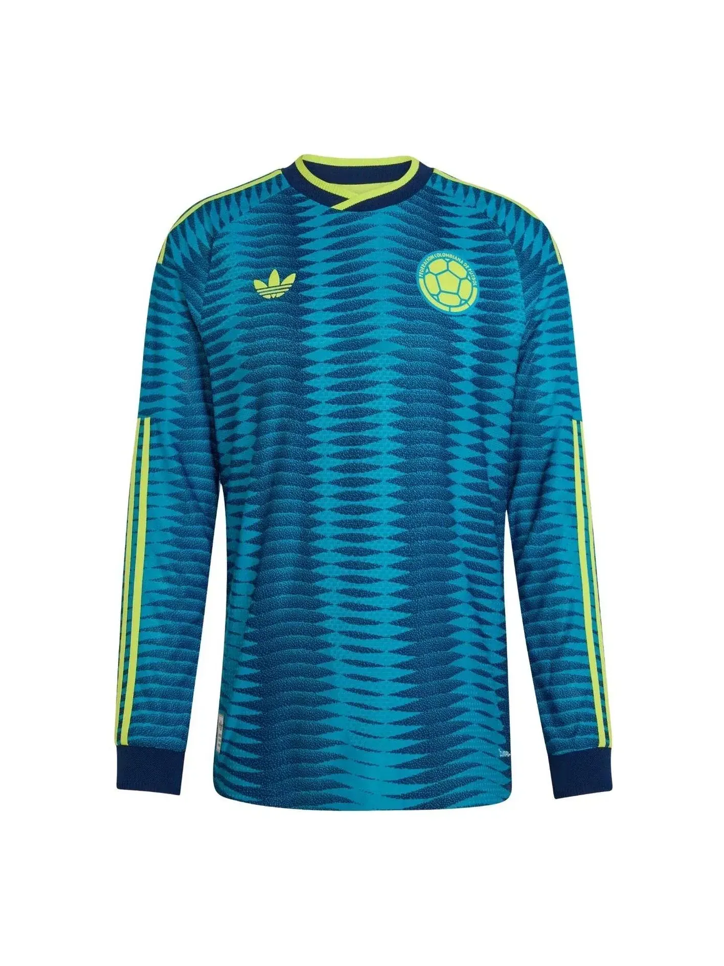 Мужская футболка с длинным рукавом Колумбия 2026 Mystery Petrol Team Navy Blue Adidas — 1