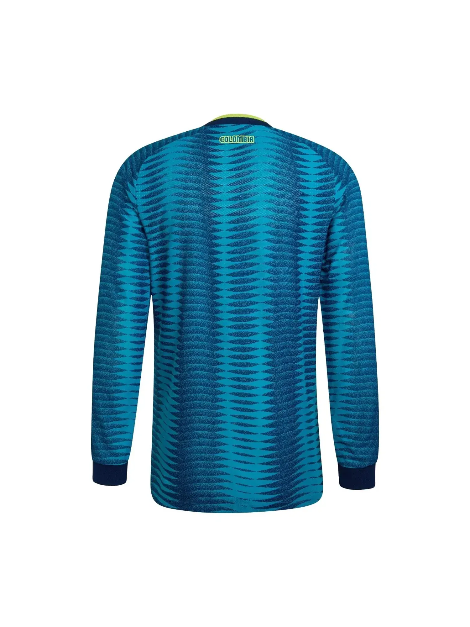 Мужская футболка с длинным рукавом Колумбия 2026 Mystery Petrol Team Navy Blue Adidas — 2