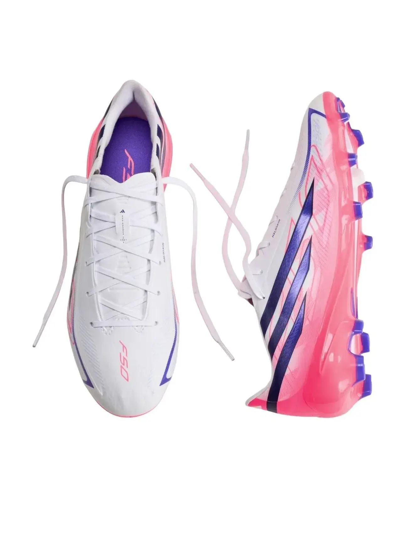 Мужские бутсы для футбола с принтом F50 Hyperfast League FG Adidas — изображение 4 из 5, белый