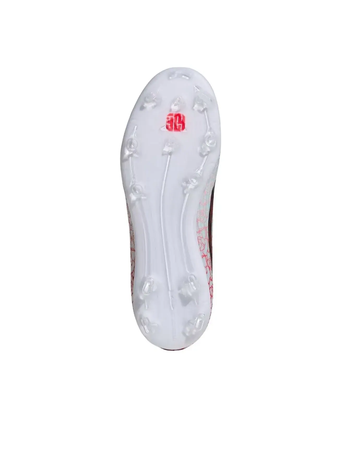 Бутсы футбольные (PS) Adidas F50 League Laceless FG 'White Black Lucid Red' — изображение 3 из 5, белый