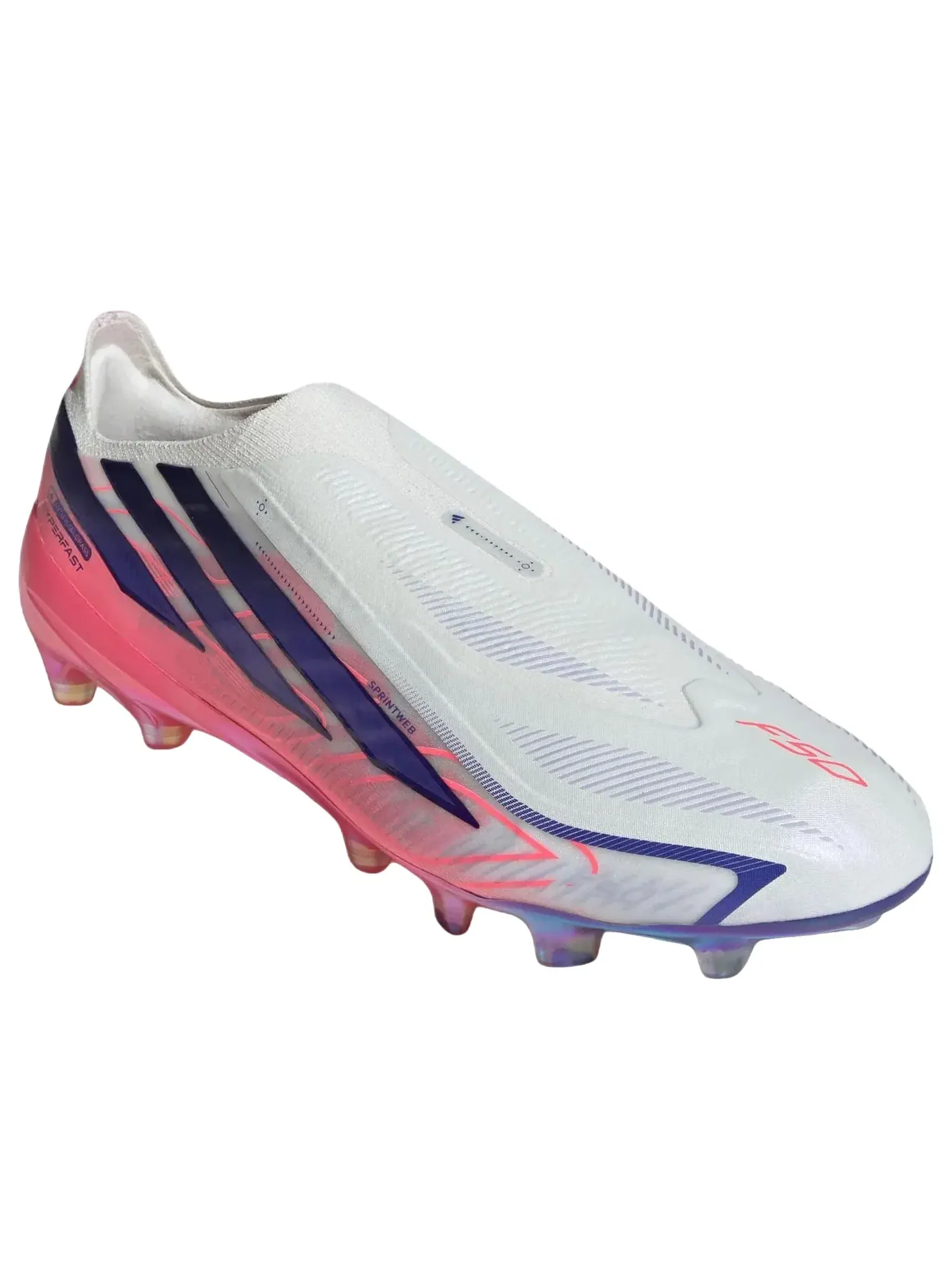 Мужские бутсы для футбола с шнуровкой F50 Hyperfast Elite AG Adidas — изображение 3 из 6, белый