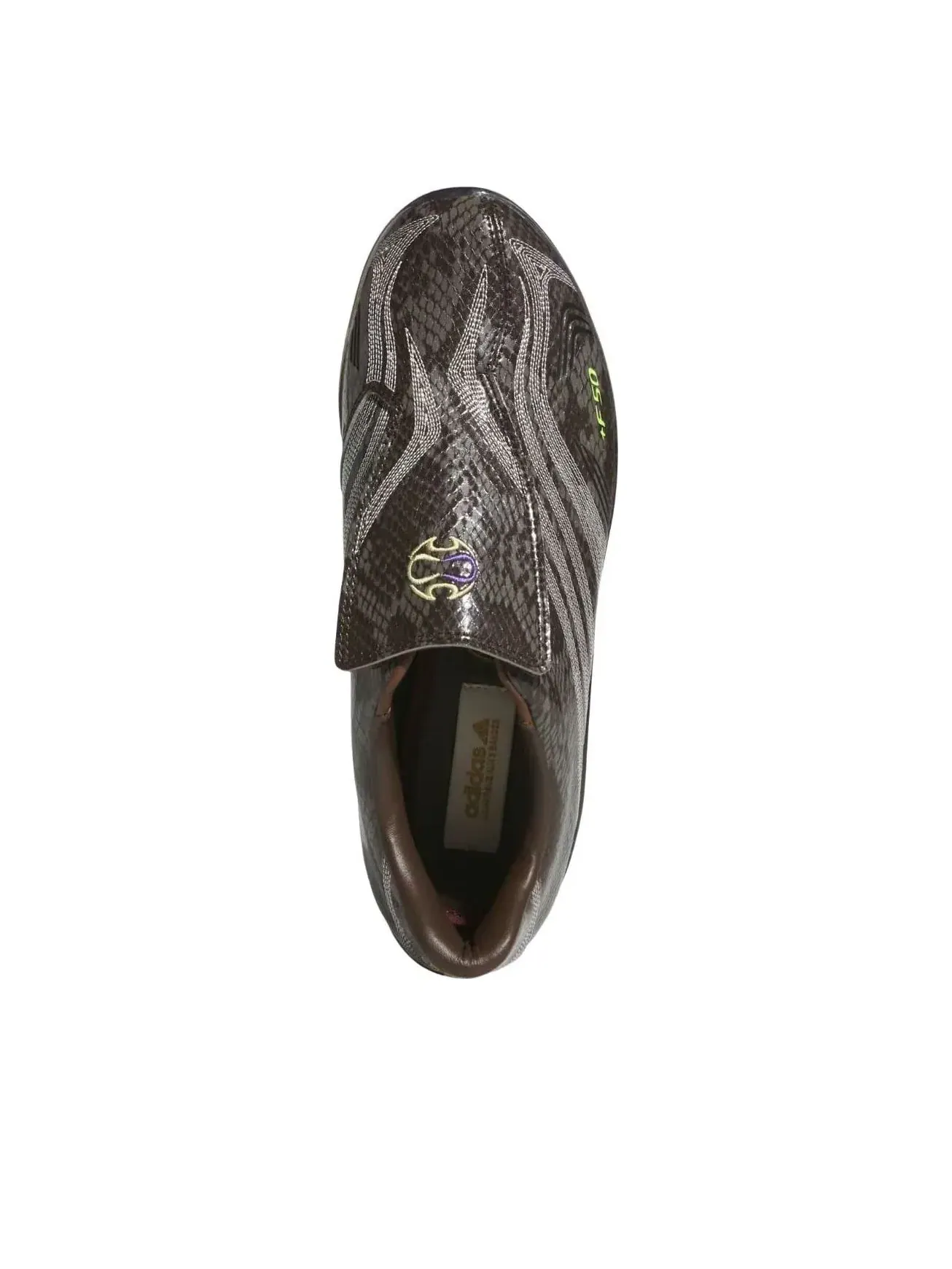 Бутсы футбольные Adidas x The Whitaker Group F50 Adiframe 'Snakeskin' — изображение 3 из 5, коричневый