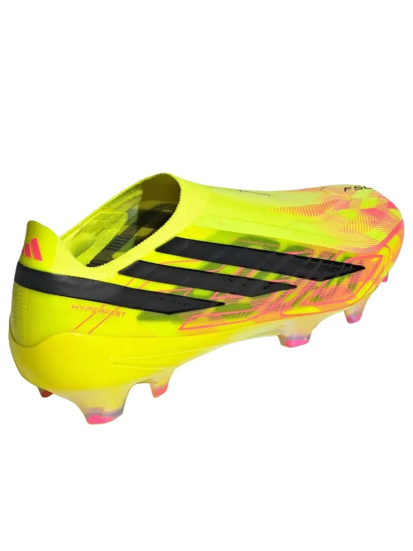 Кроссовки Adidas F50 Hyperfast Elite Laceless FG 'Team Solar Yellow' KK1031 — изображение 3 из 5, желтый