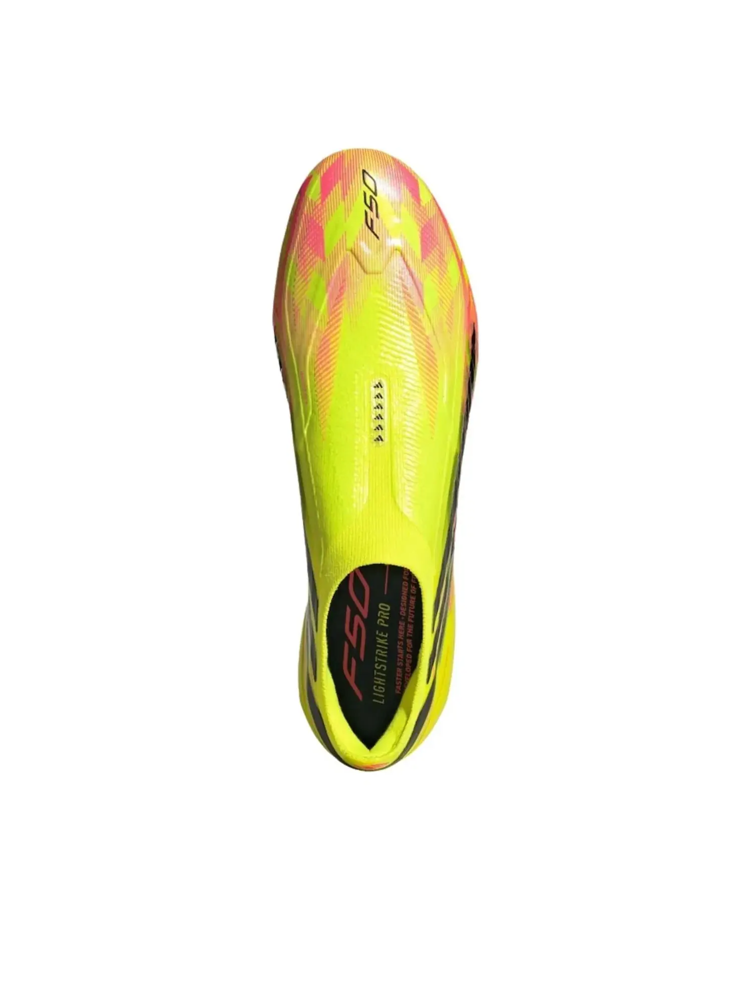Кроссовки Adidas F50 Hyperfast Elite Laceless FG 'Team Solar Yellow' KK1031 — изображение 4 из 5, желтый