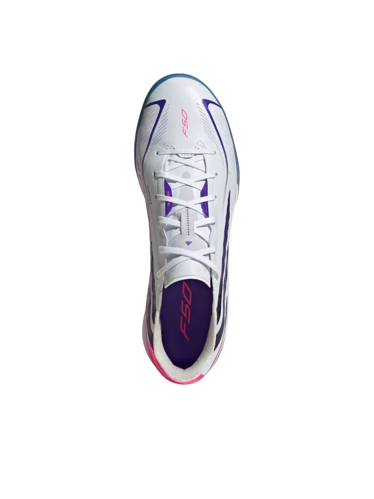 Мужские футбольные бутсы с принтом F50 Hyperfast Pro IC Chaos vs Control World Cup Pack Adidas — изображение 2 из 5, белый