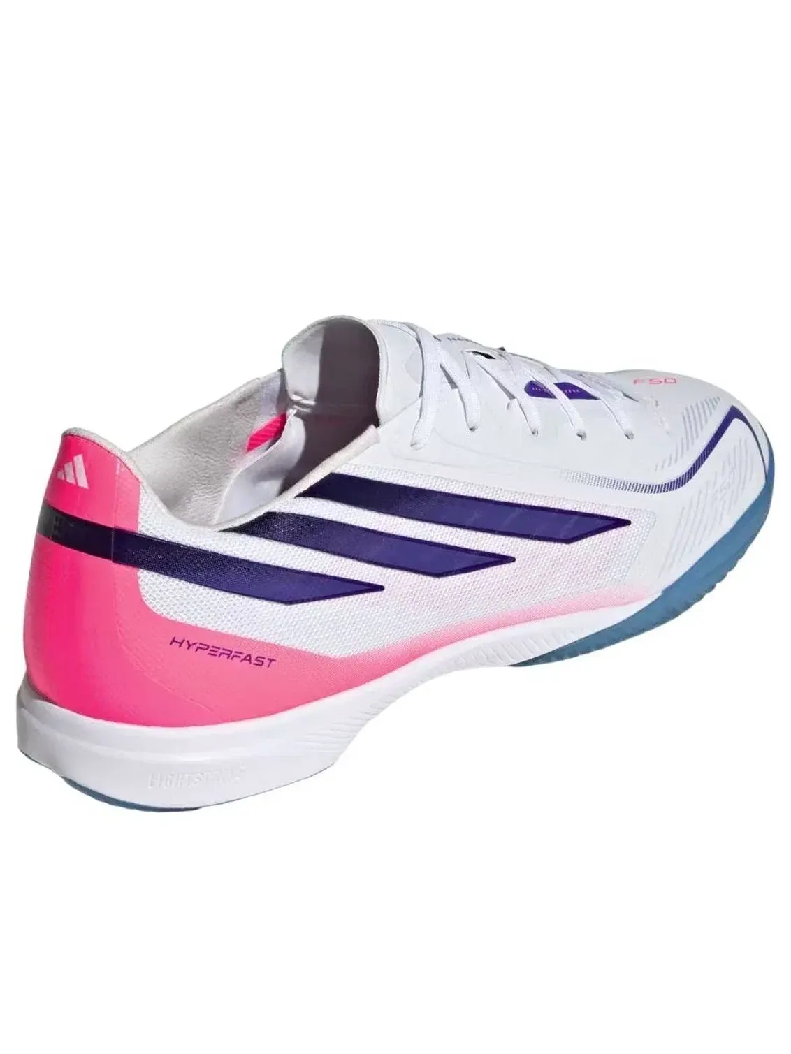Мужские футбольные бутсы с принтом F50 Hyperfast Pro IC Chaos vs Control World Cup Pack Adidas — изображение 5 из 5, белый