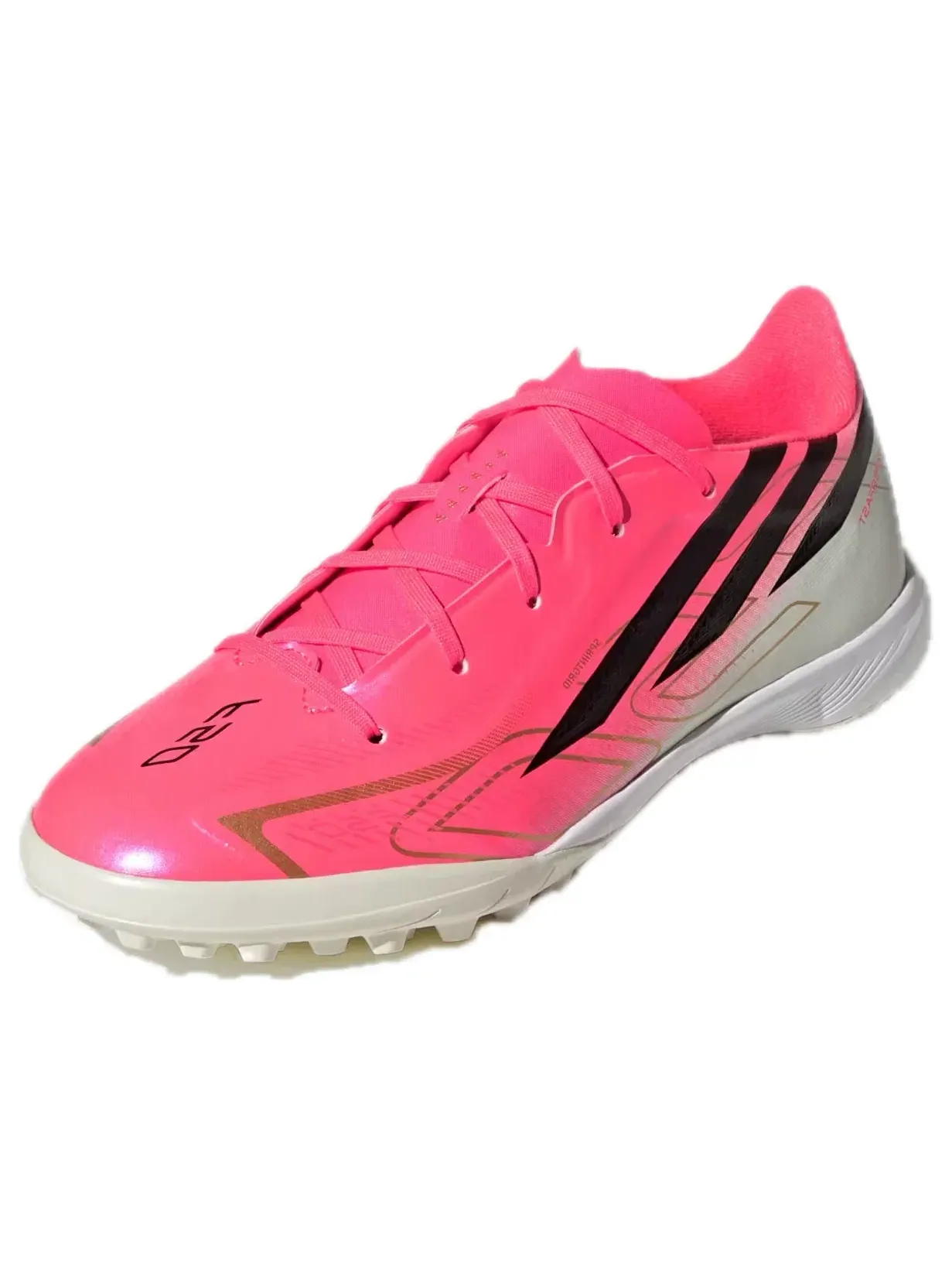 Детские кроссовки для футбола с принтом F50 Hyperfast League TF Road To Glory Pack Adidas — изображение 2 из 6, розовый
