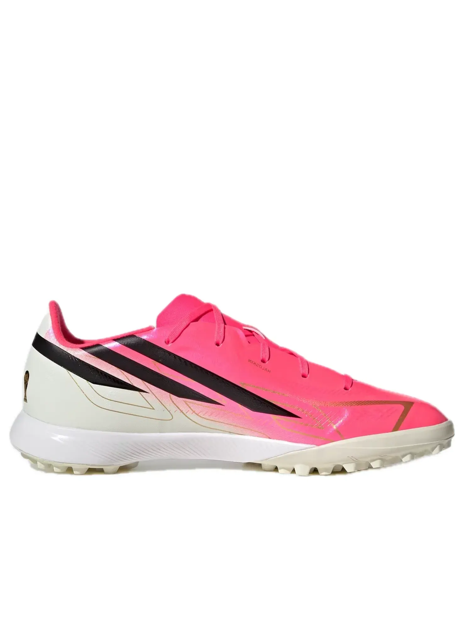 Детские кроссовки для футбола с принтом F50 Hyperfast League TF Road To Glory Pack Adidas — изображение 4 из 6, розовый