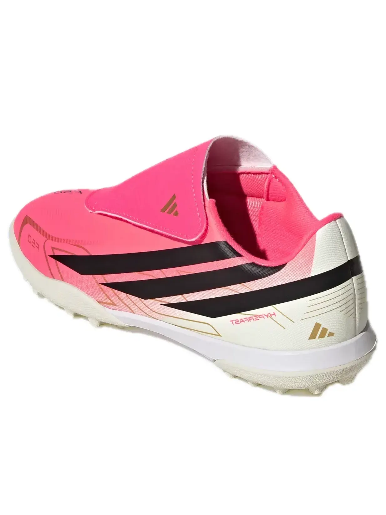 Детские бутсы для футбола с липучкой F50 Hyperfast Road To Glory Pack Adidas — изображение 2 из 6, розовый